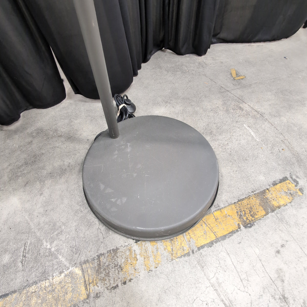 Modern Grey Metal Floor Lamp with Adjustable Head