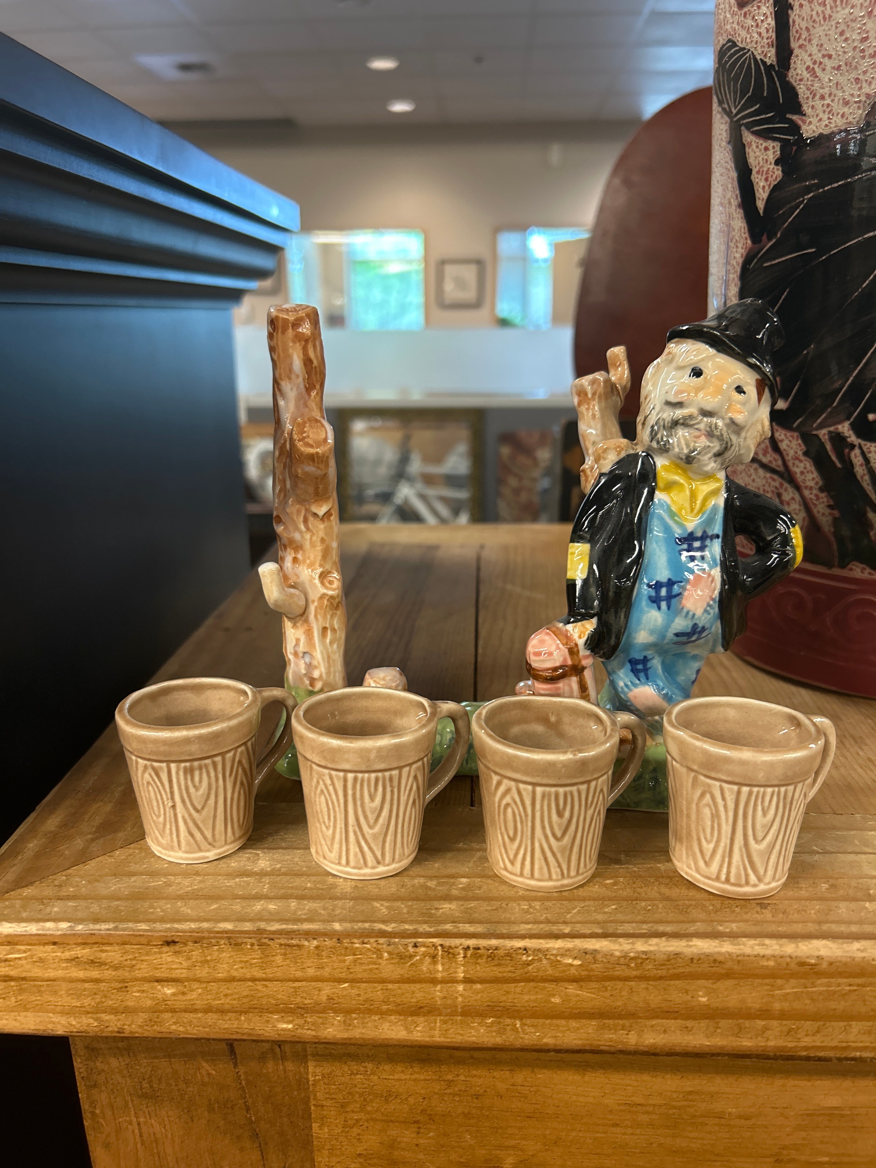 Ceramic hobo shot glass set