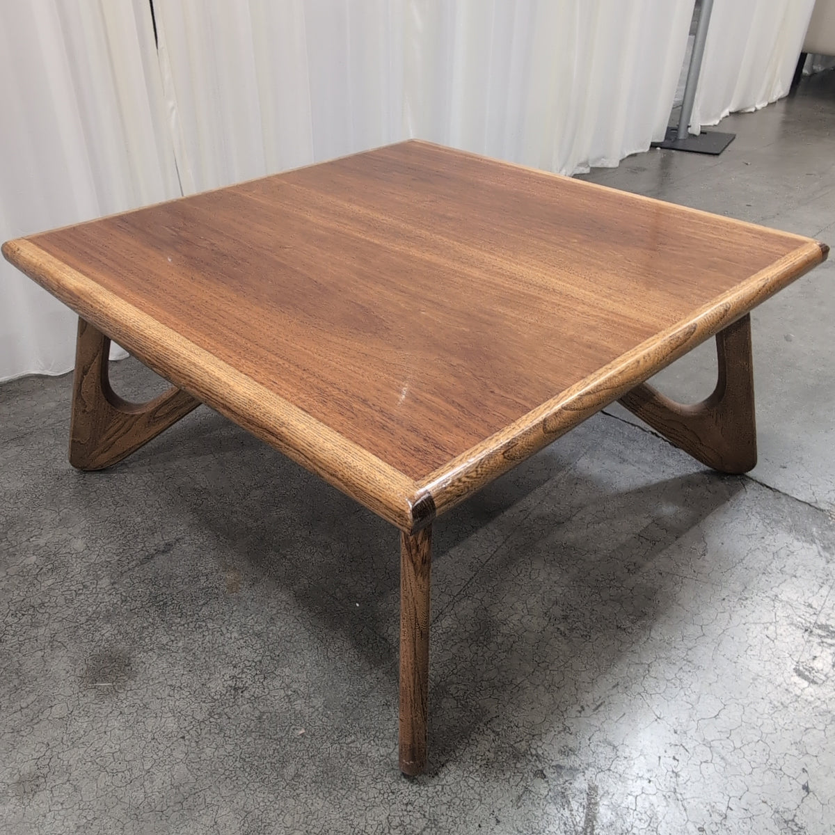 Warm Toned Square Wood End Table