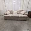 Traditional Beige Damask Pattern Couch