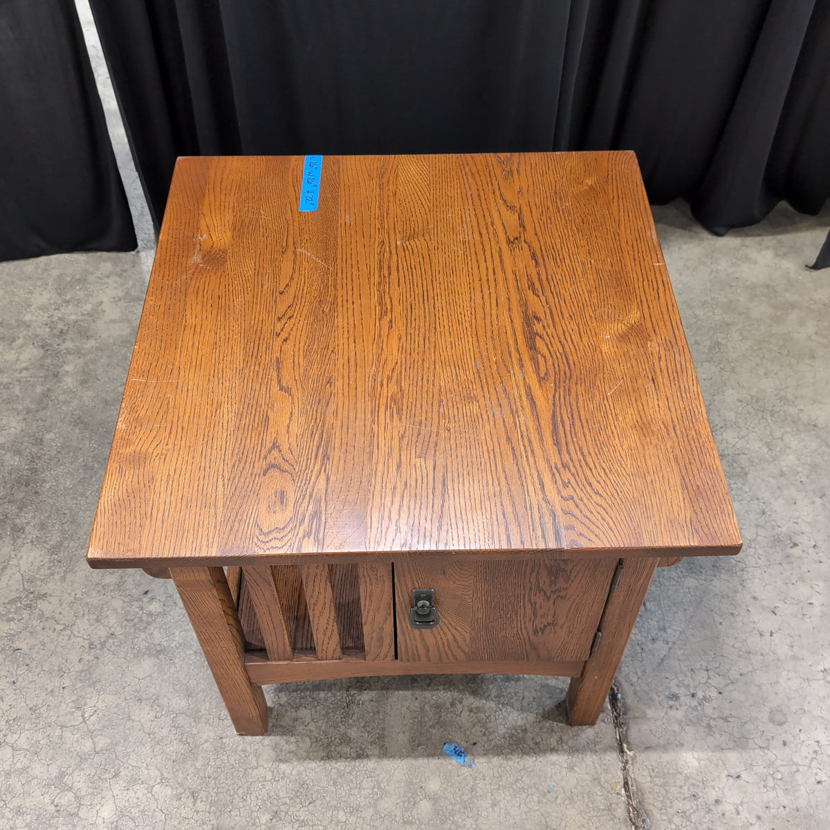 Brown Wood Square End Table