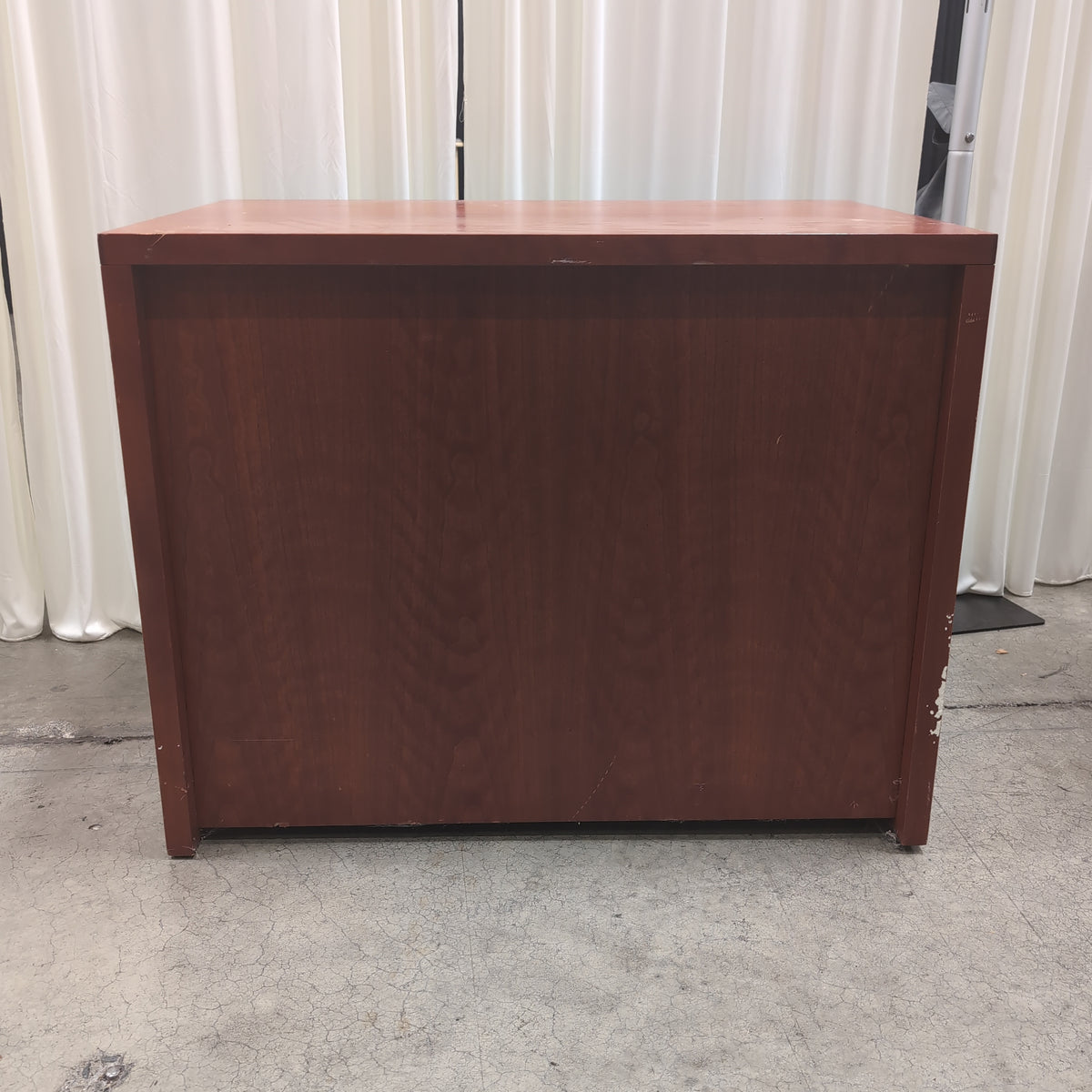Reddish Brown Two-Door Storage Cabinet