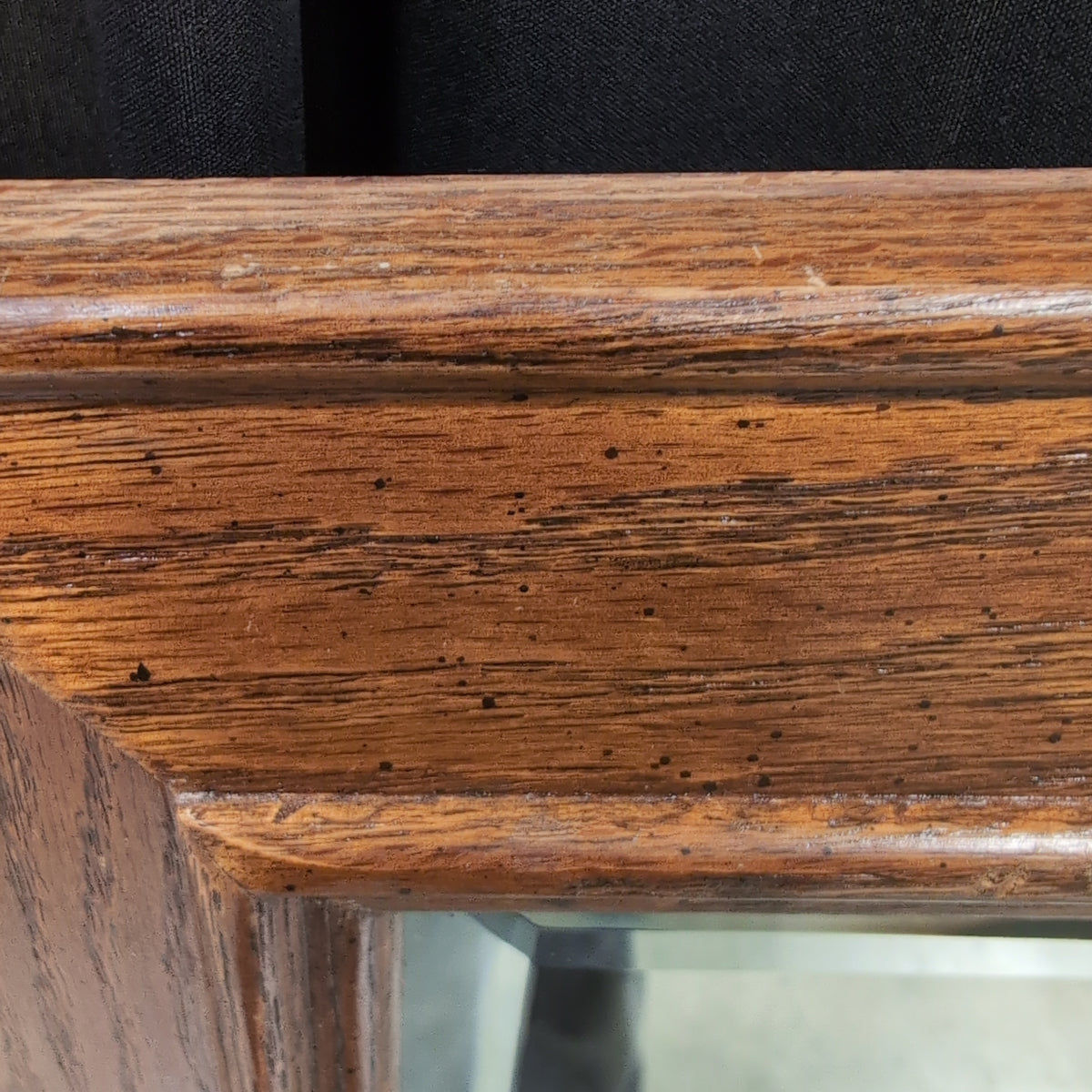 Rectangular Brown Wood Frame Mirror
