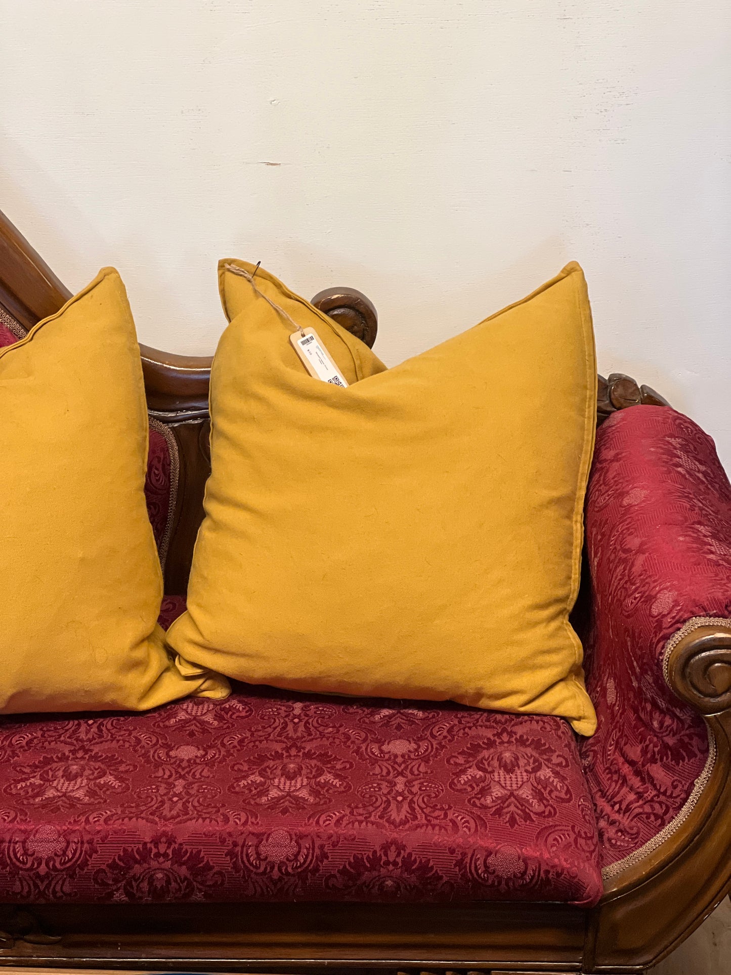 Mustard Yellow Throw Pillow
