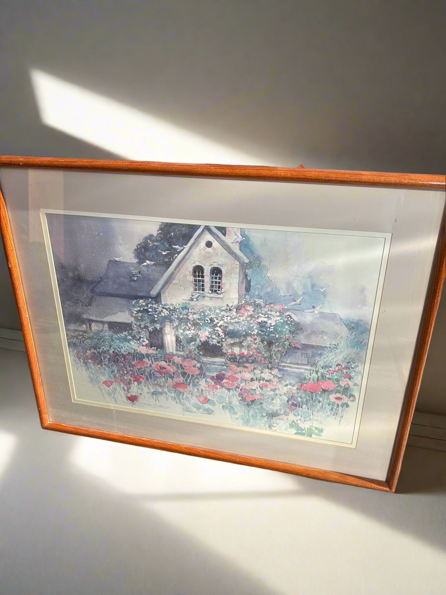 Farm House Art with Frame