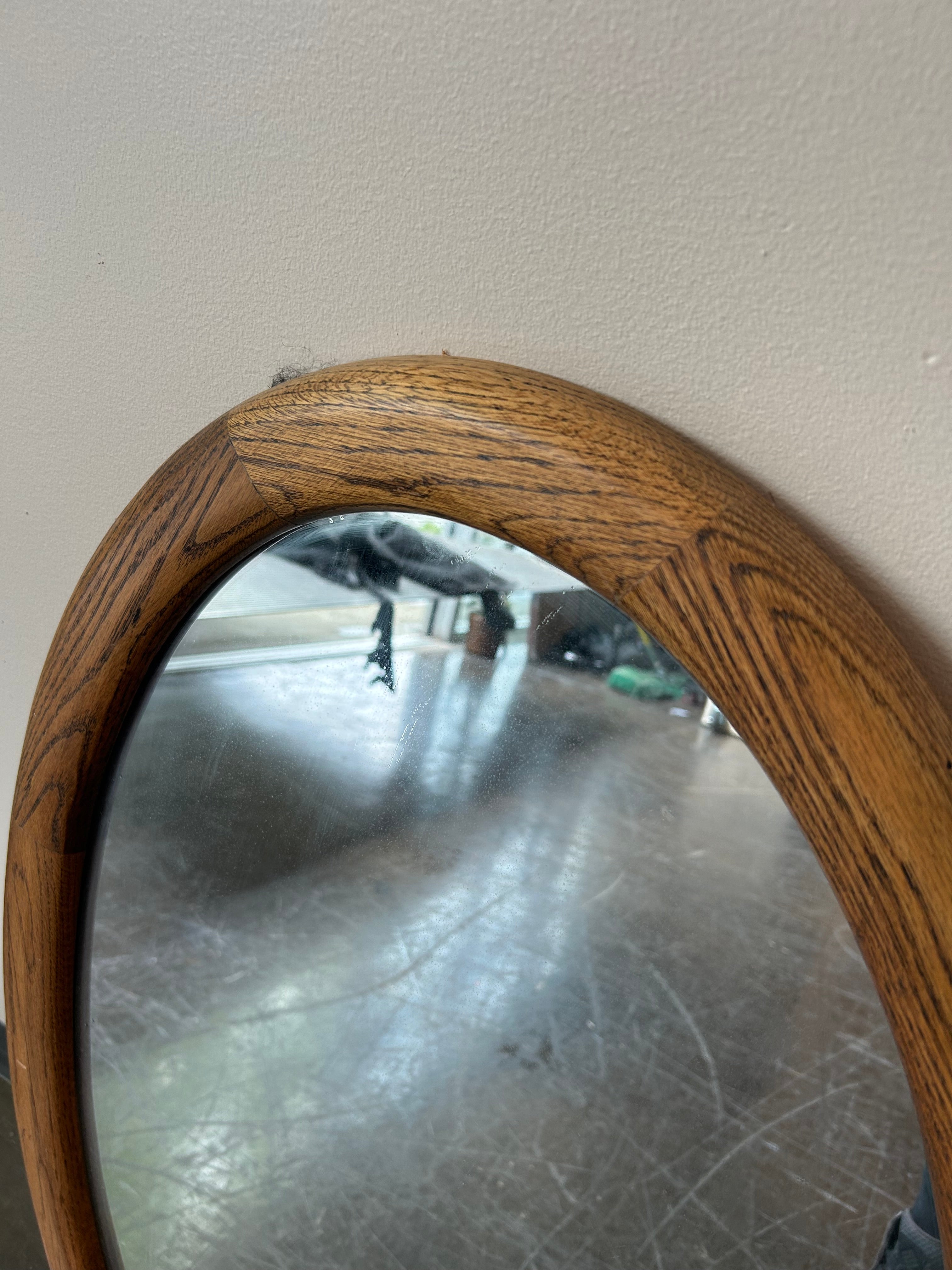 Large Oval Wood Mirror, by Michael Furniture Co.