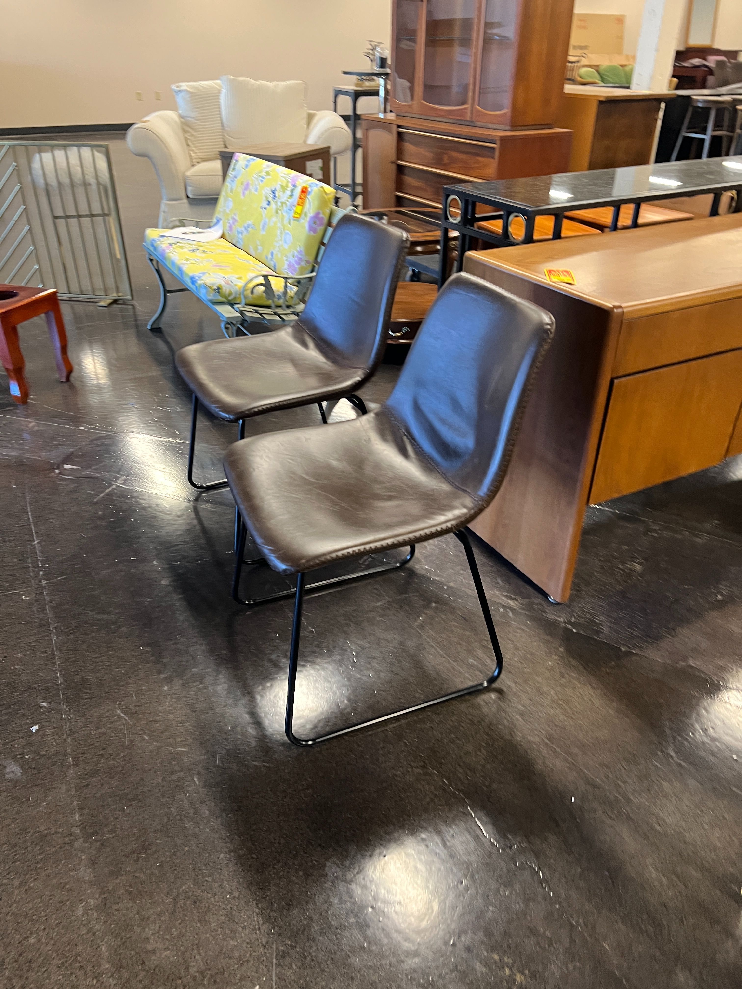 Faux Leather Dining Chair Seat