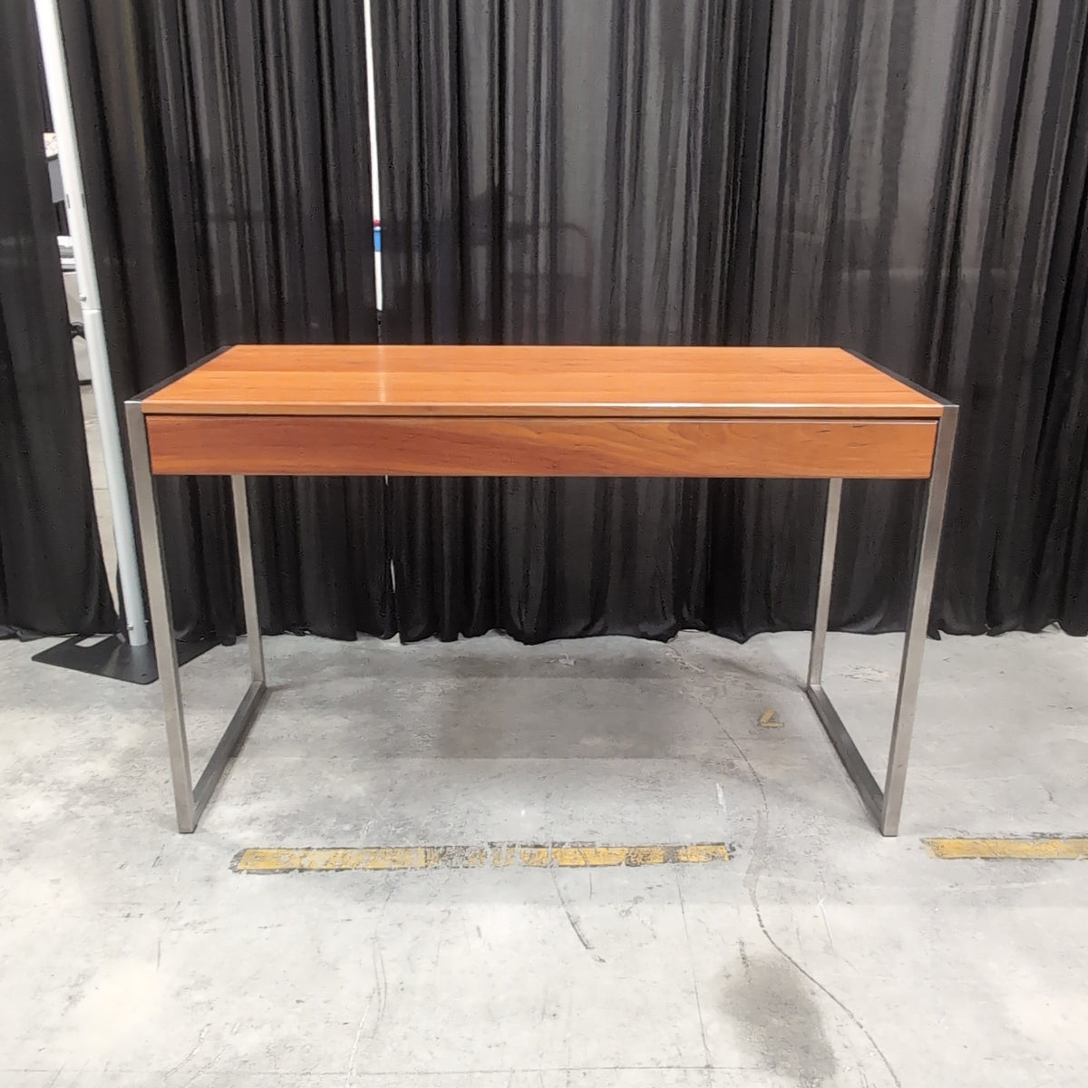Black Top Standing Desk with Metal Frame