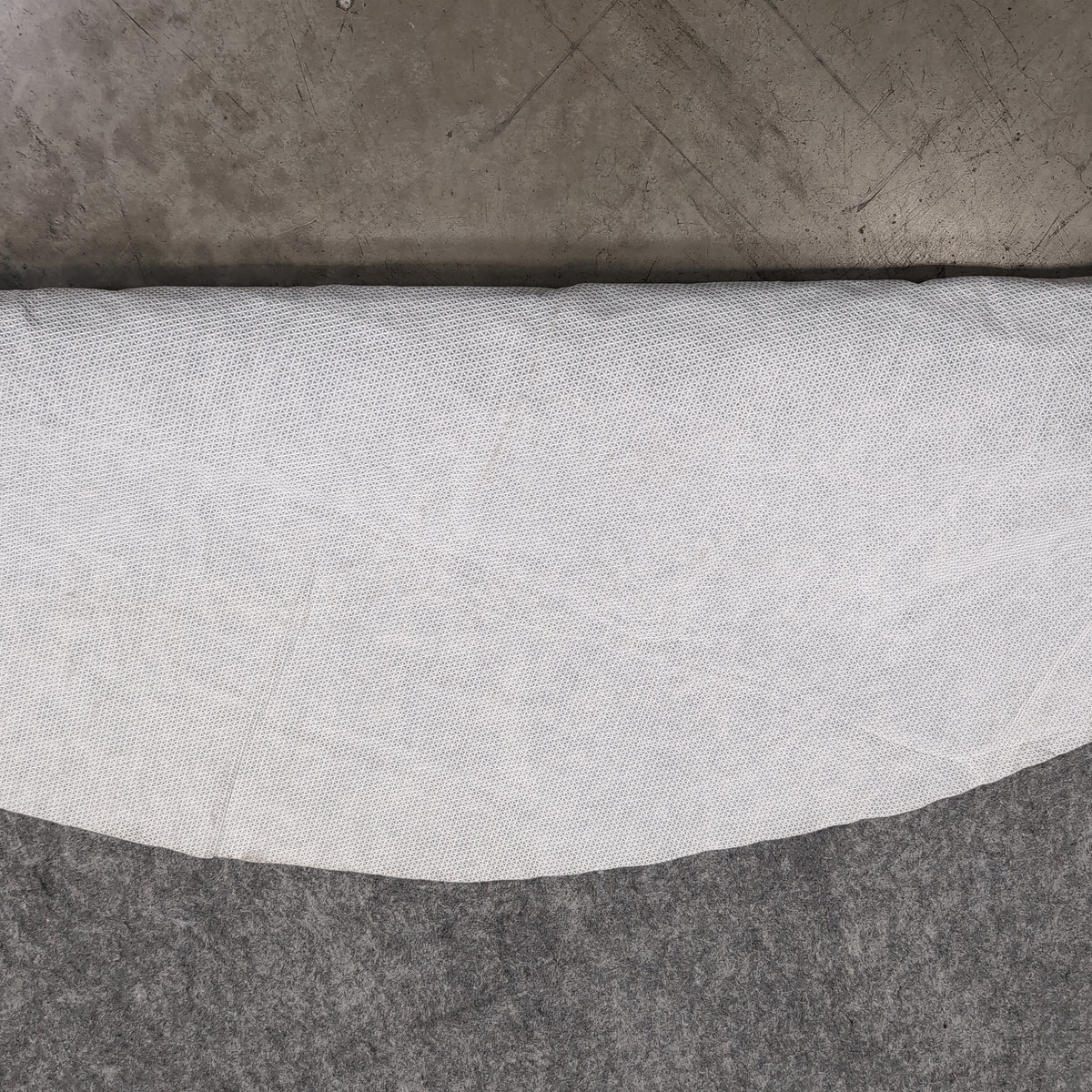Grey Round Felt Area Rug