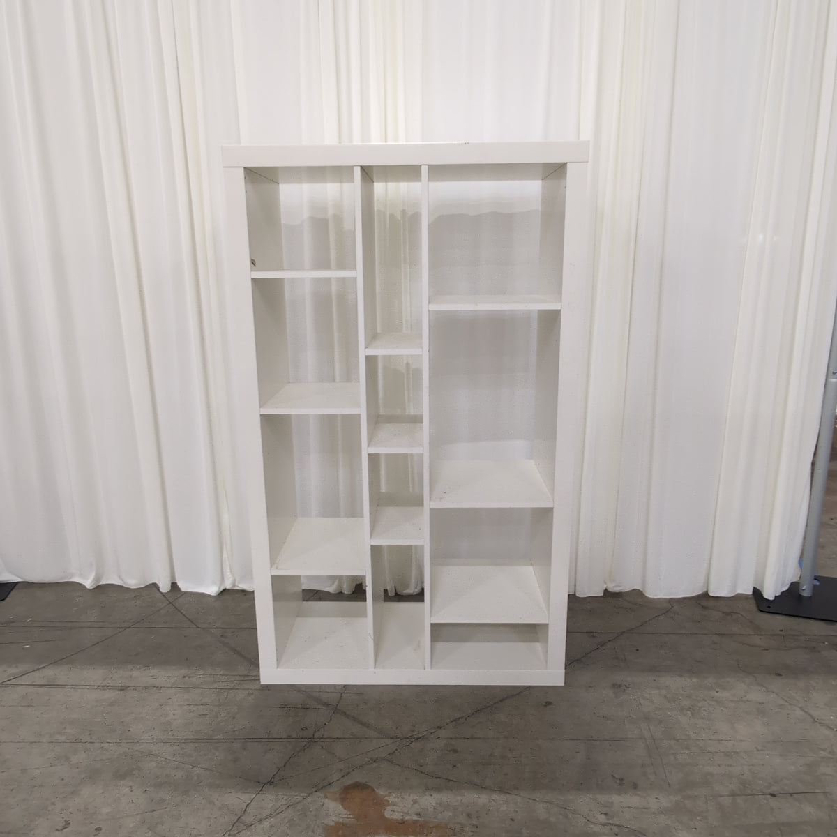 White Multi-Shelf Cube Bookcase