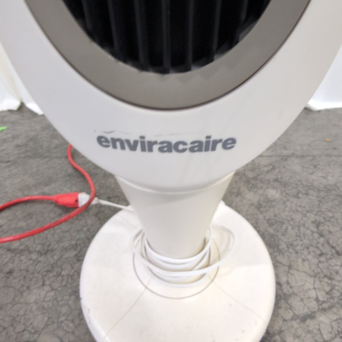 Enviracaire White Tower Fan with Digital Controls