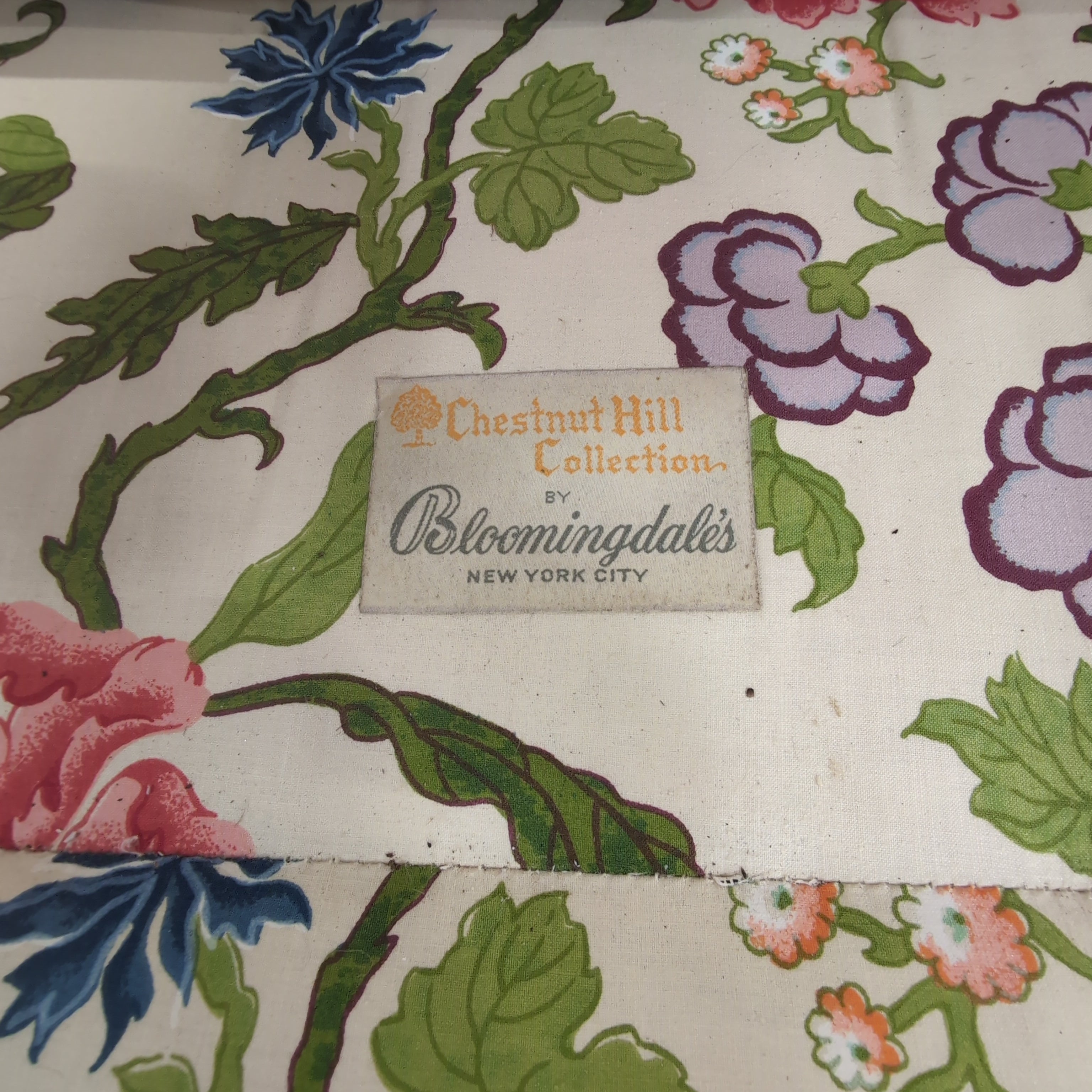 Chestnut Hill Collection Vibrant Floral Print Three-Cushion Couch