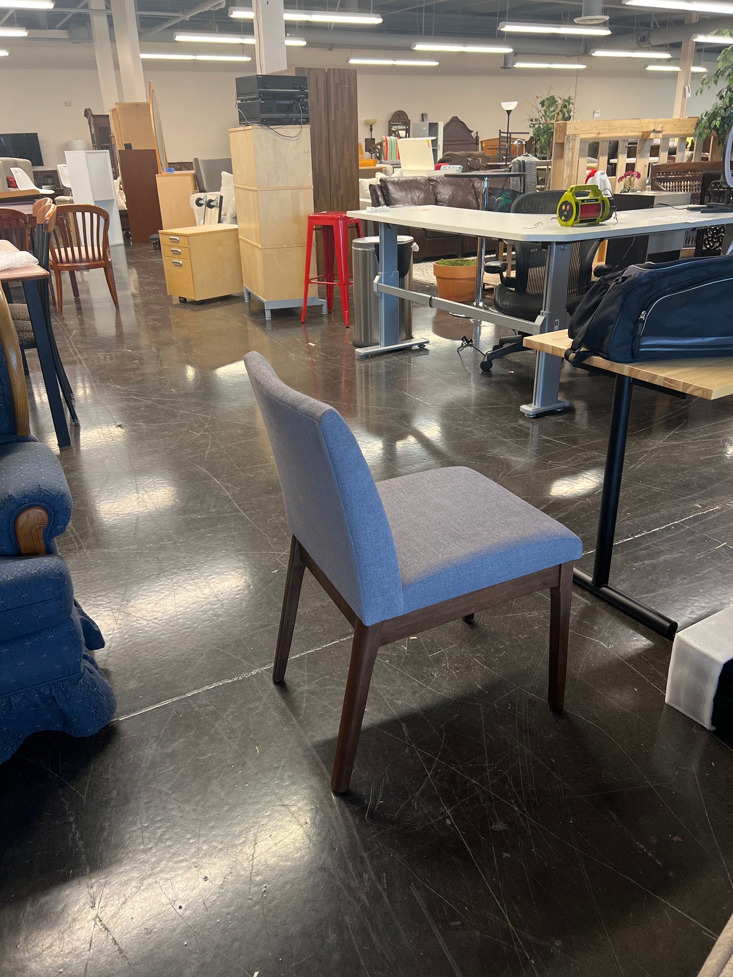 Grey Cloth Dining Chair - Set of 4