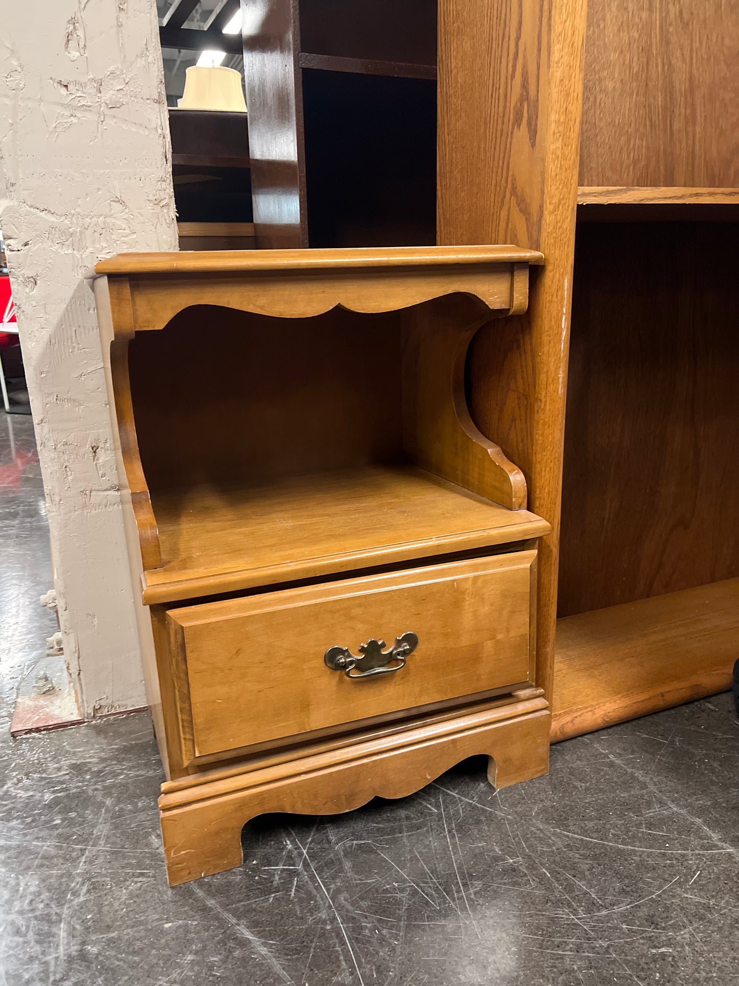 Two Tier Solid Wood Side Table