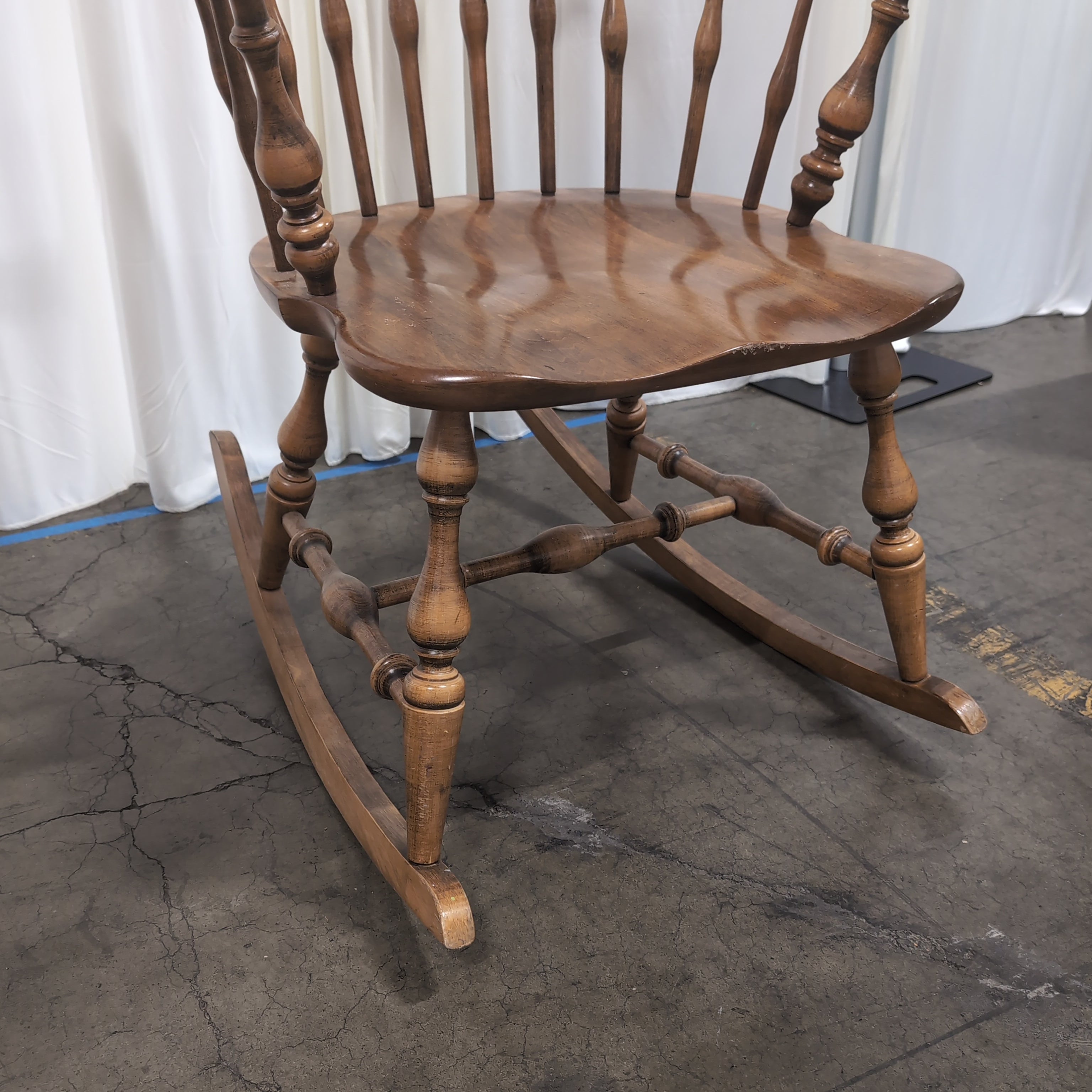 Ethan Allen Classic Windsor Style Wood Rocking Chair
