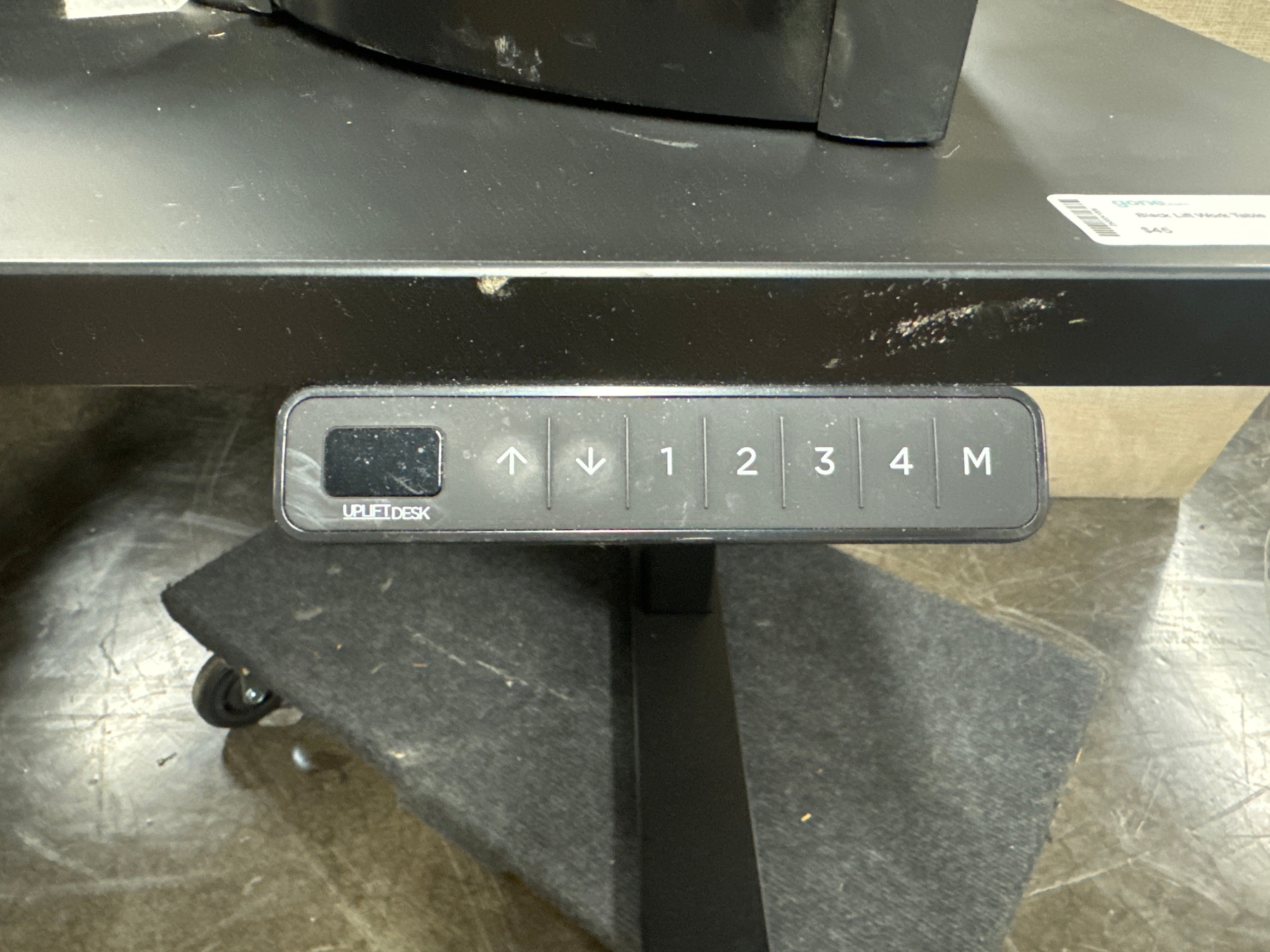 UPLIFT Custom Laminate Standing Desk, Black 80inch wide