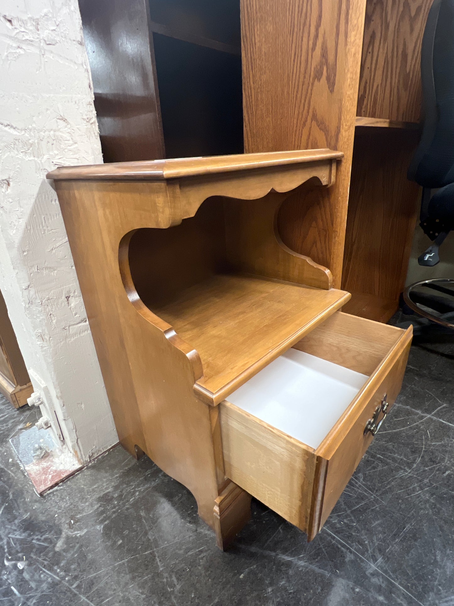 Two Tier Solid Wood Side Table