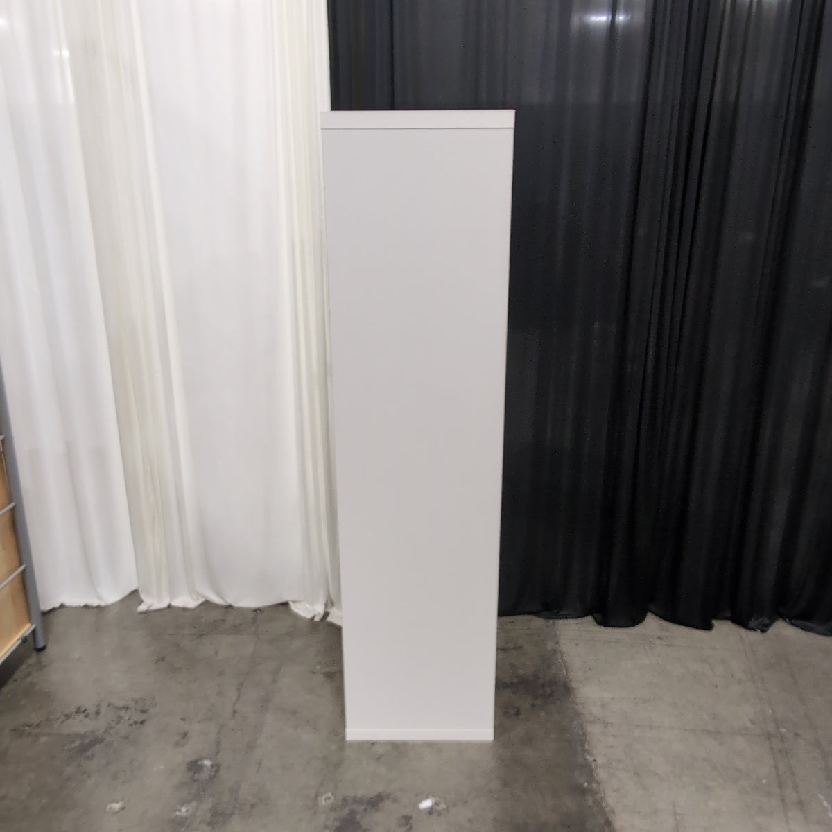 White Five-Shelf Storage Bookcase