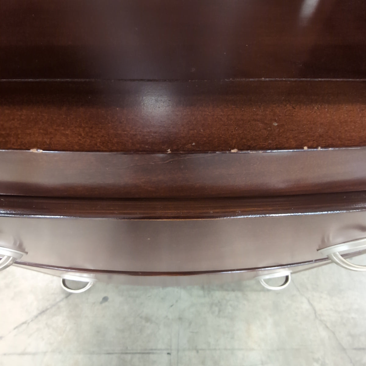 Dark Espresso Wood Two-Drawer TV Stand