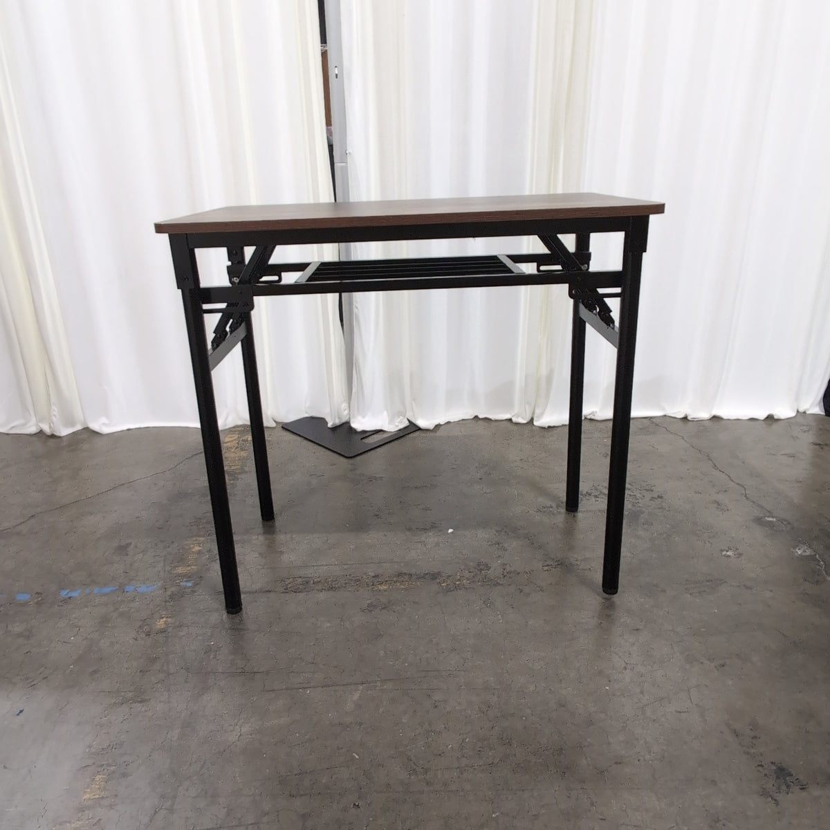 Portable Dark Wood Grain Laptop Stand