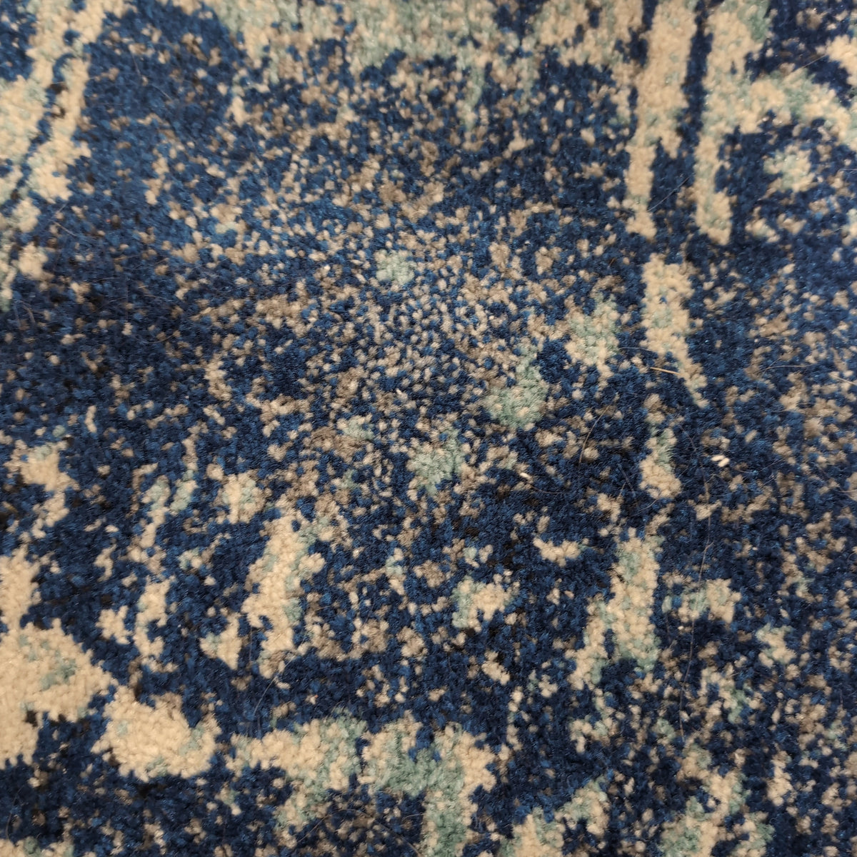 Light Blue Distressed Pattern Area Rug