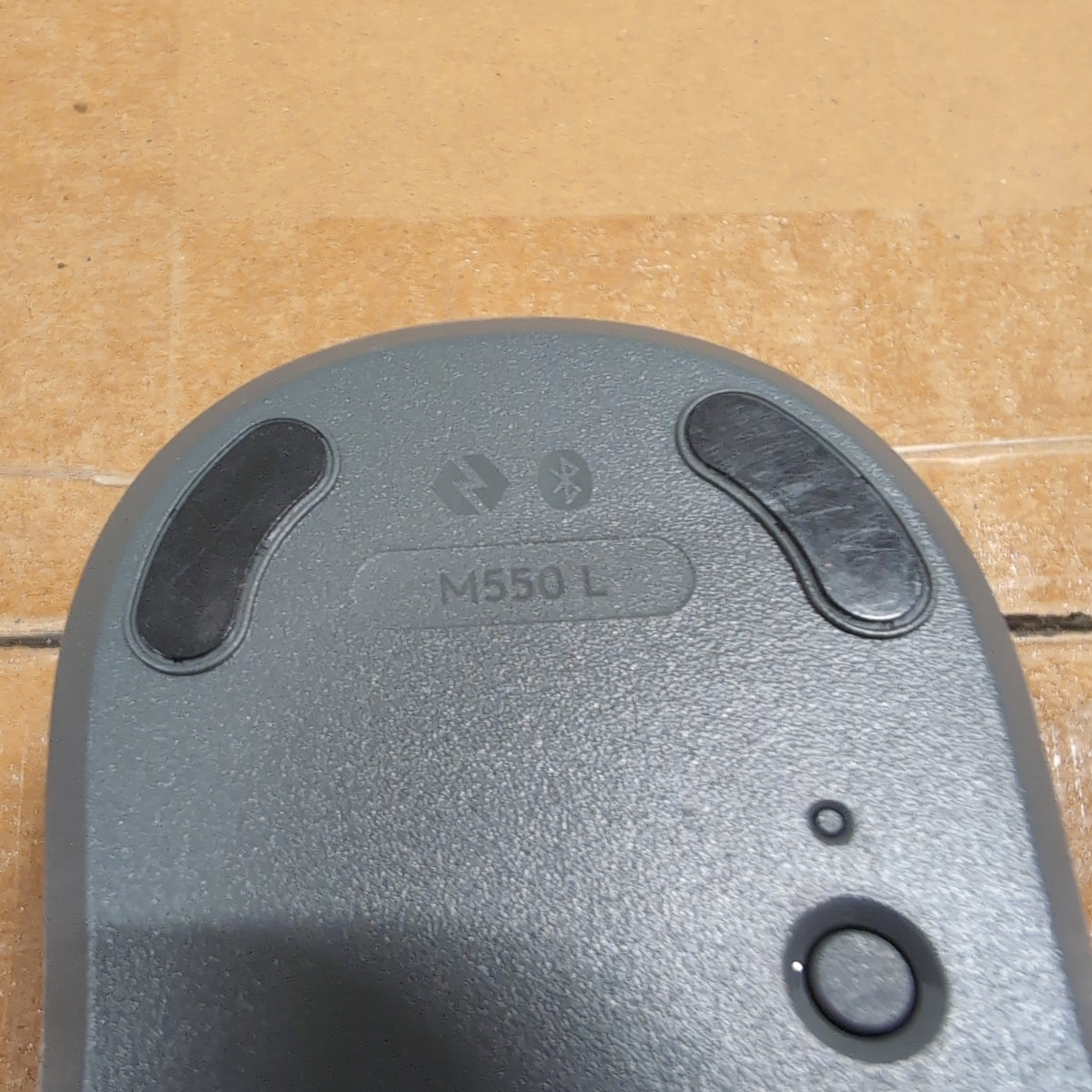 Logitech Dark Gray Computer Mouse in Plastic