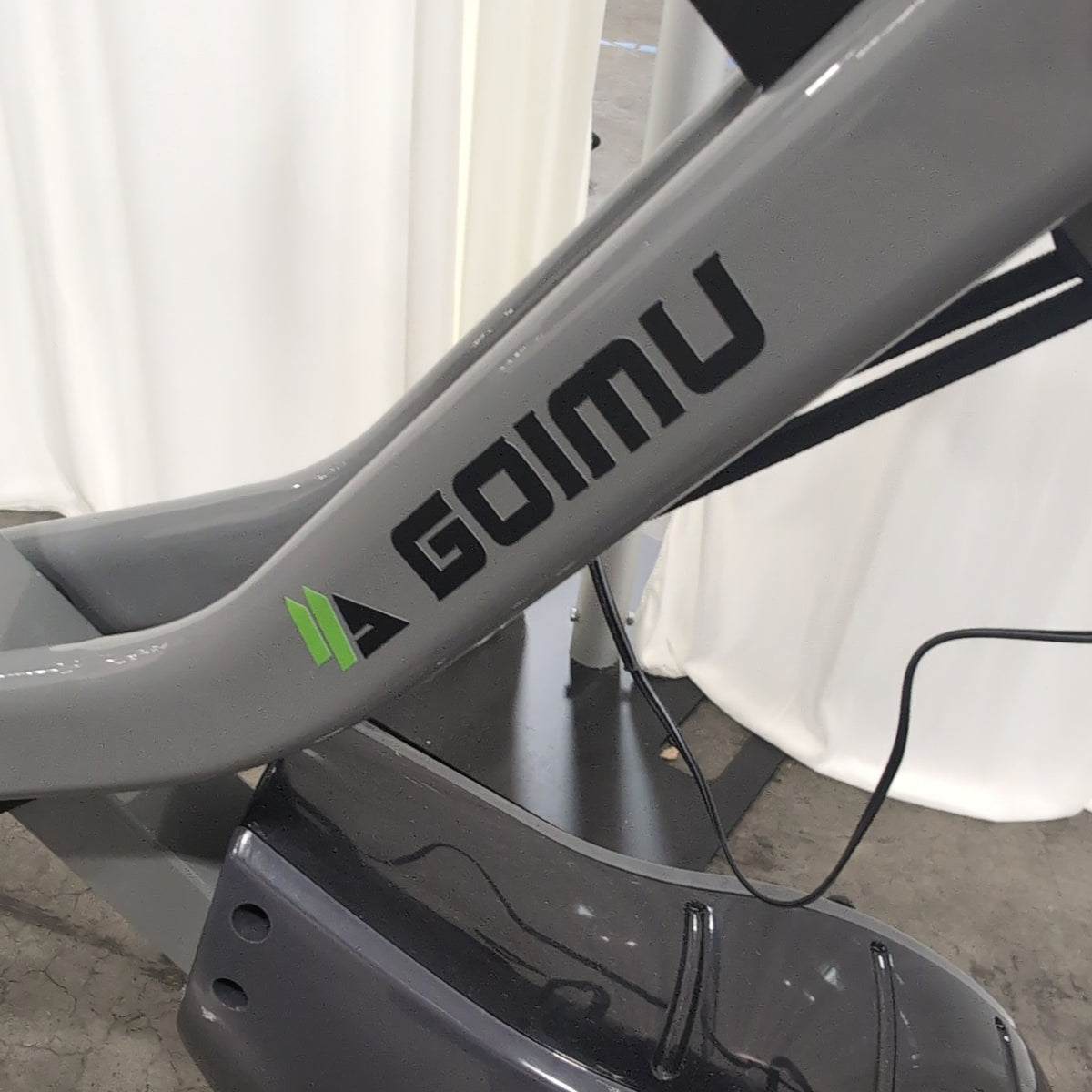 GOIMU Grey Folding Recumbent Exercise Bike with Digital Display