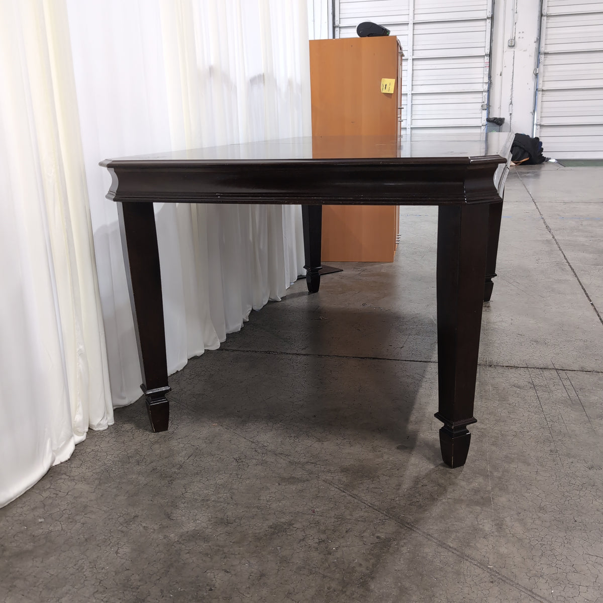 Ashley Furniture Dark Espresso Wood Dining Table with Tapered Legs