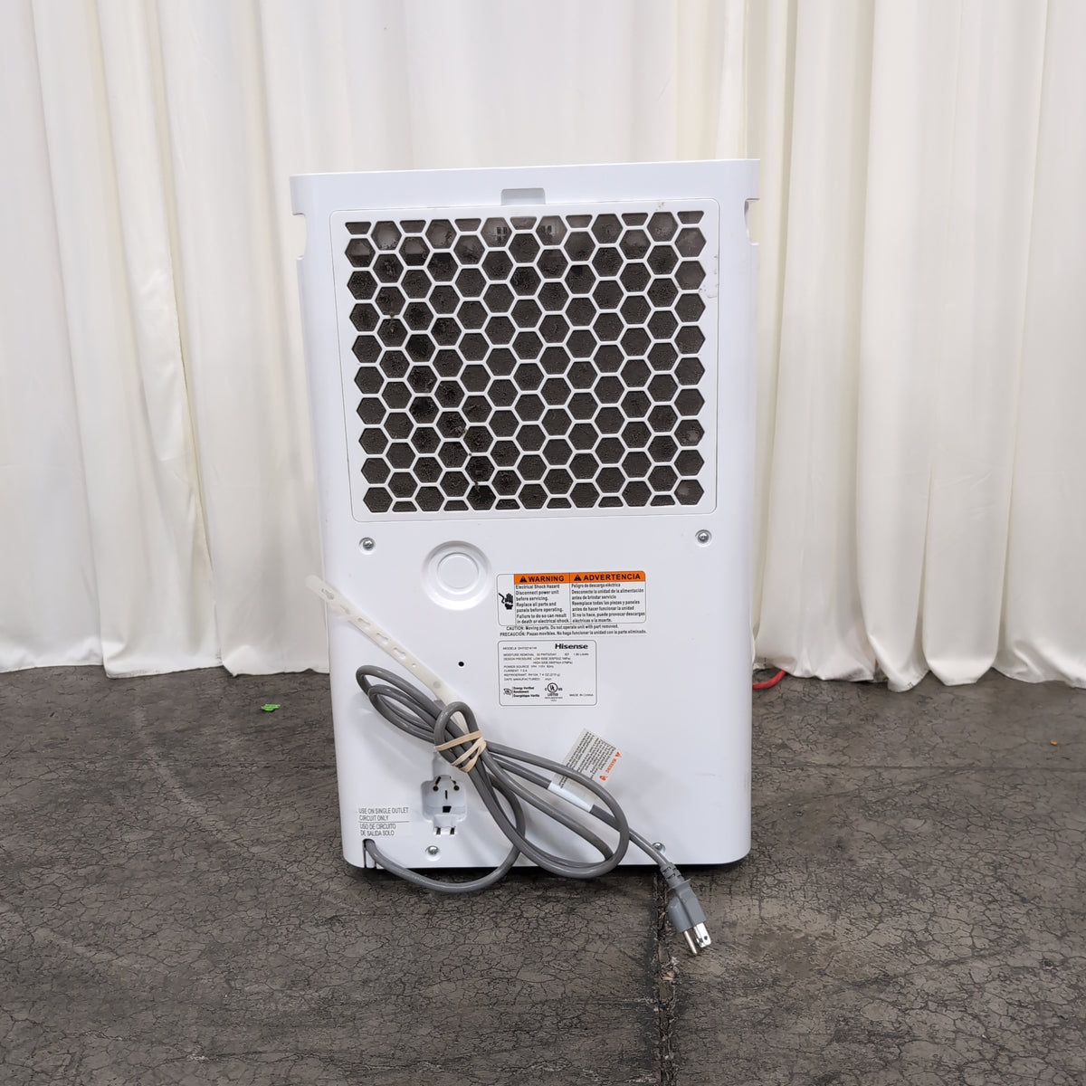 Hisense White Portable Air Conditioner with Exhaust Hose