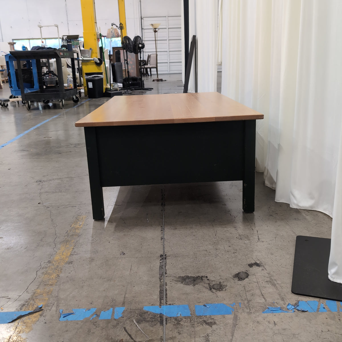 Two-Tone Wood Coffee Table with Drawers