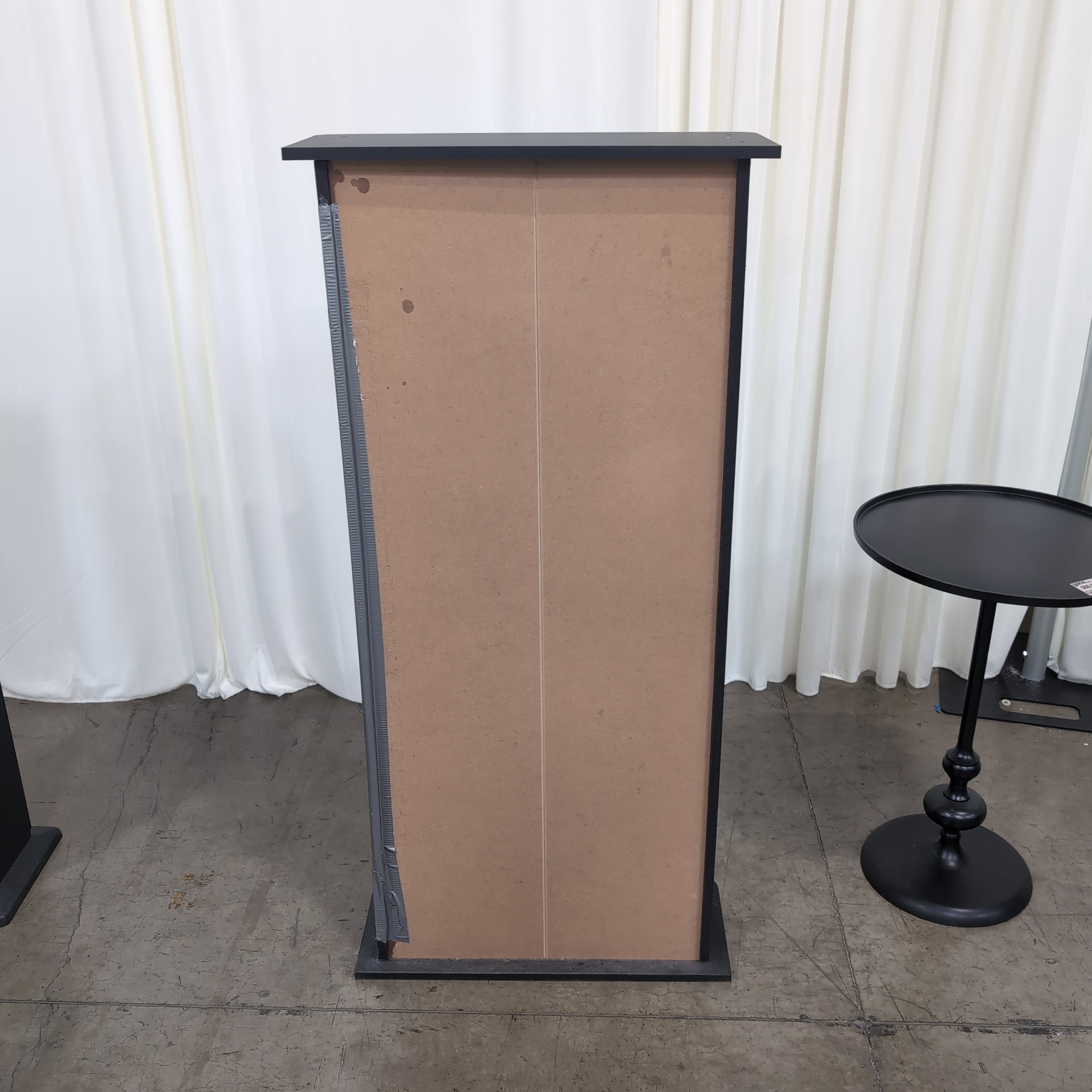 Black Eight-Shelf Bookcase