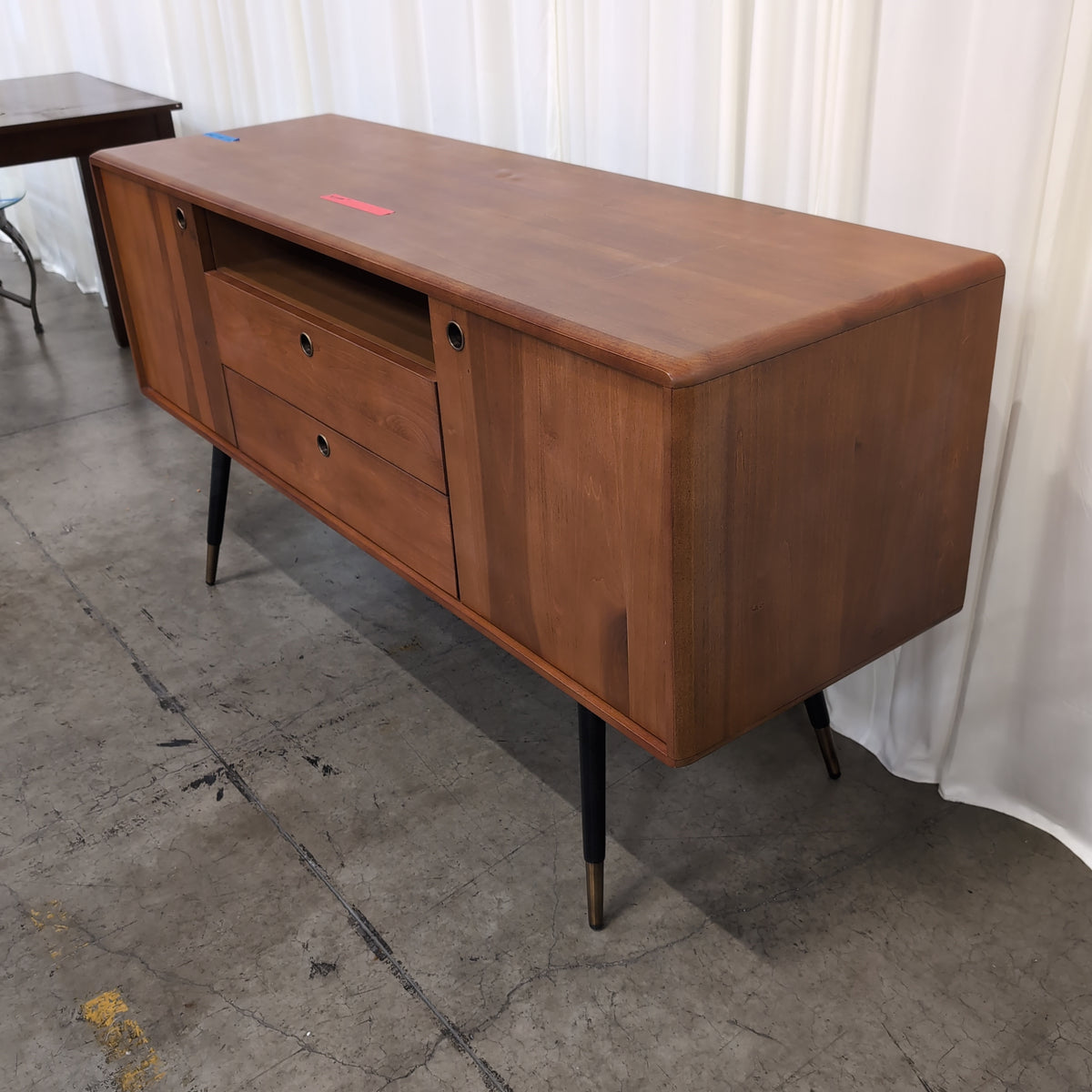 RENAZRYBOL Mid-Century Wood Buffet with Tapered Legs