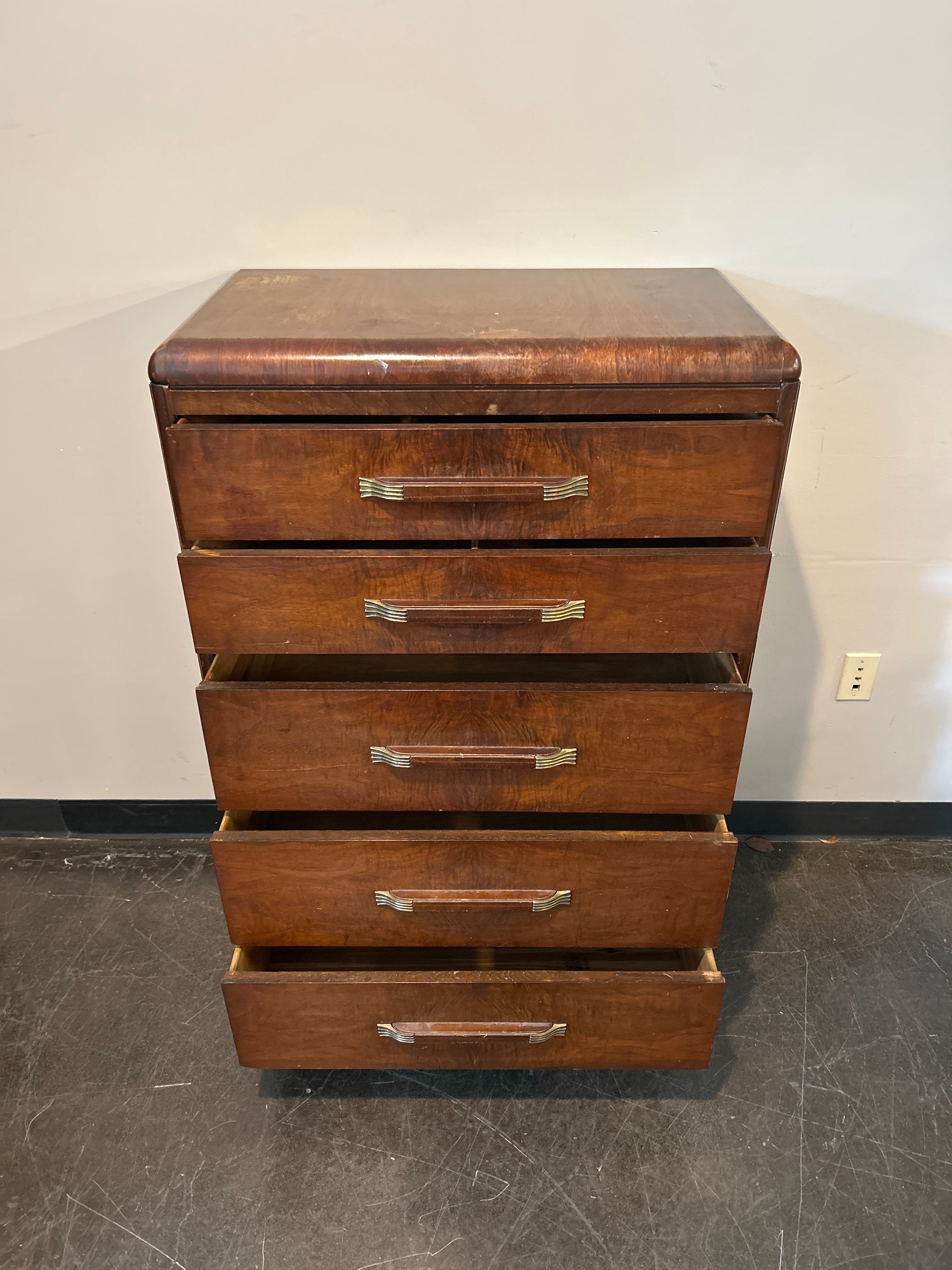 Mid-Century Modern Hardwood Chest of Drawers