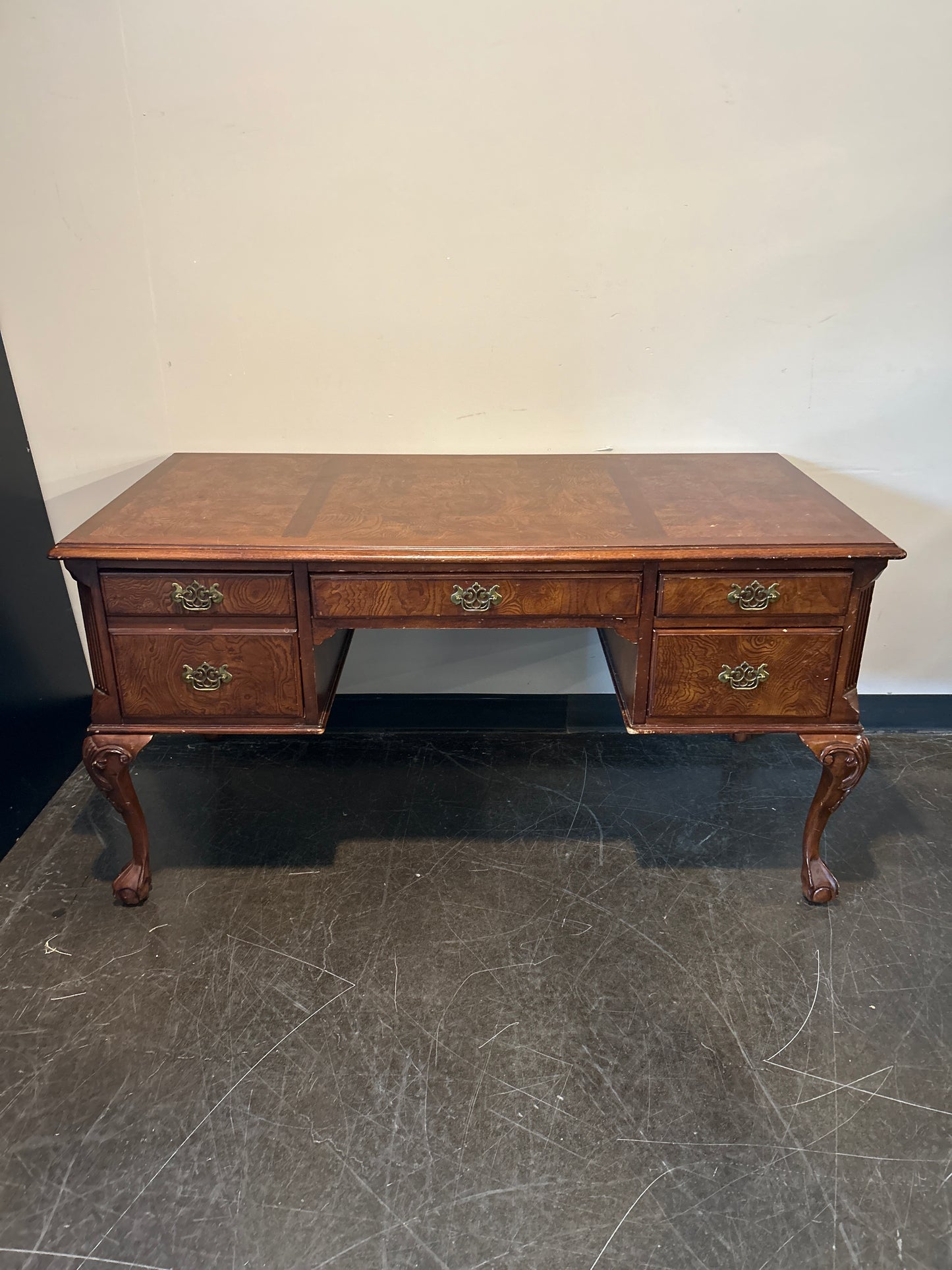 Rich Brown Wood Desk
