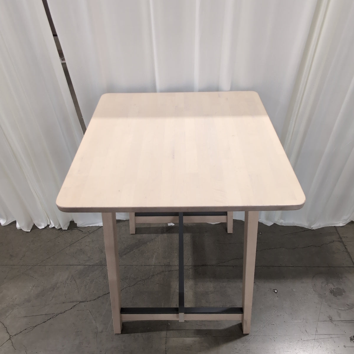 Square Light Wood Bar Table