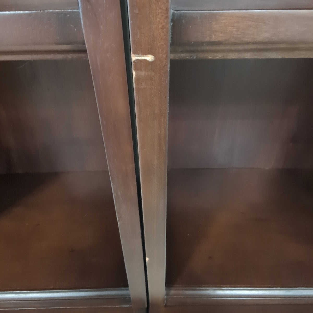 Pair of Pottery Barn Reddish-Brown Wood Wine Cabinet with Top Drawer