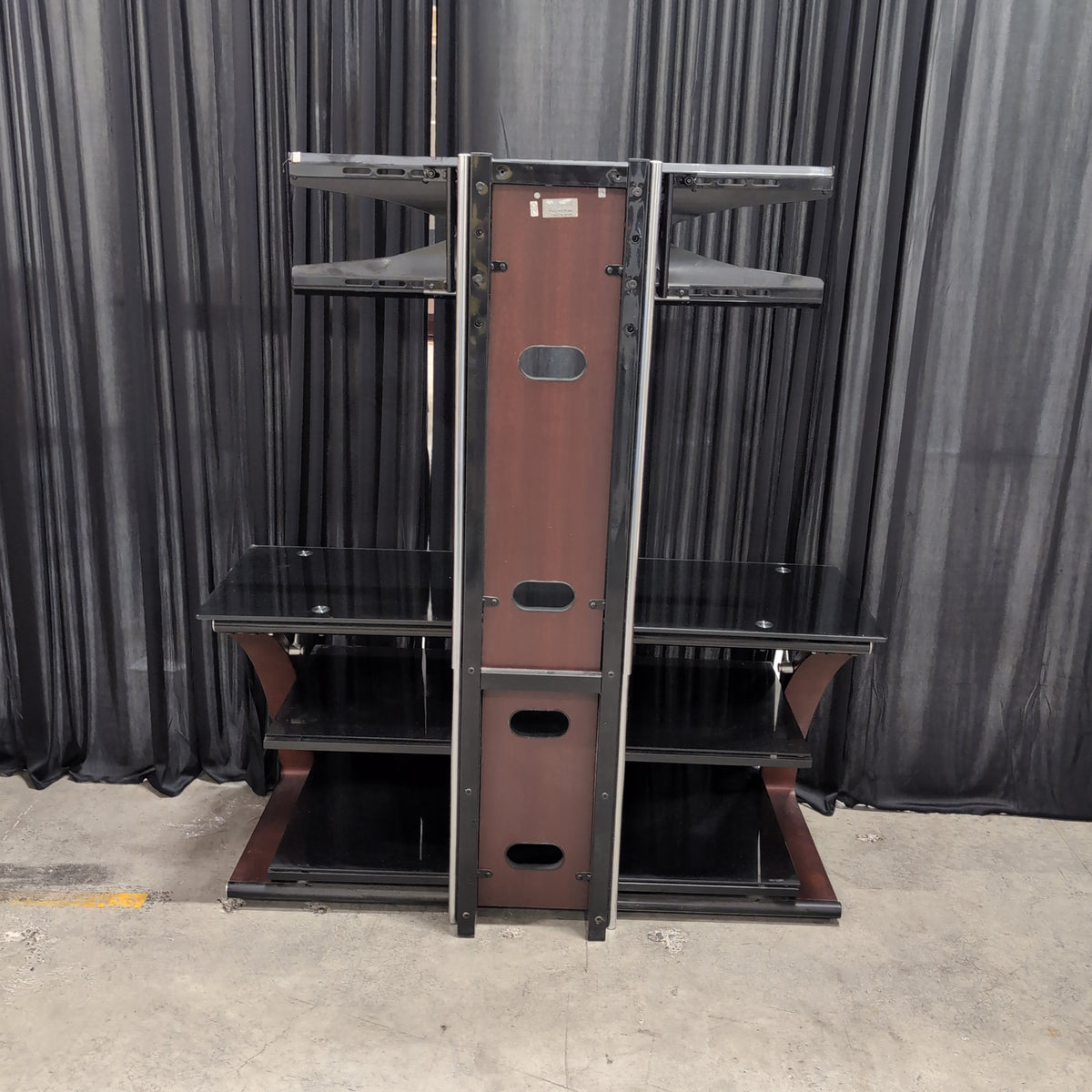 Z-line Designs Black Glass TV Stand with Mount
