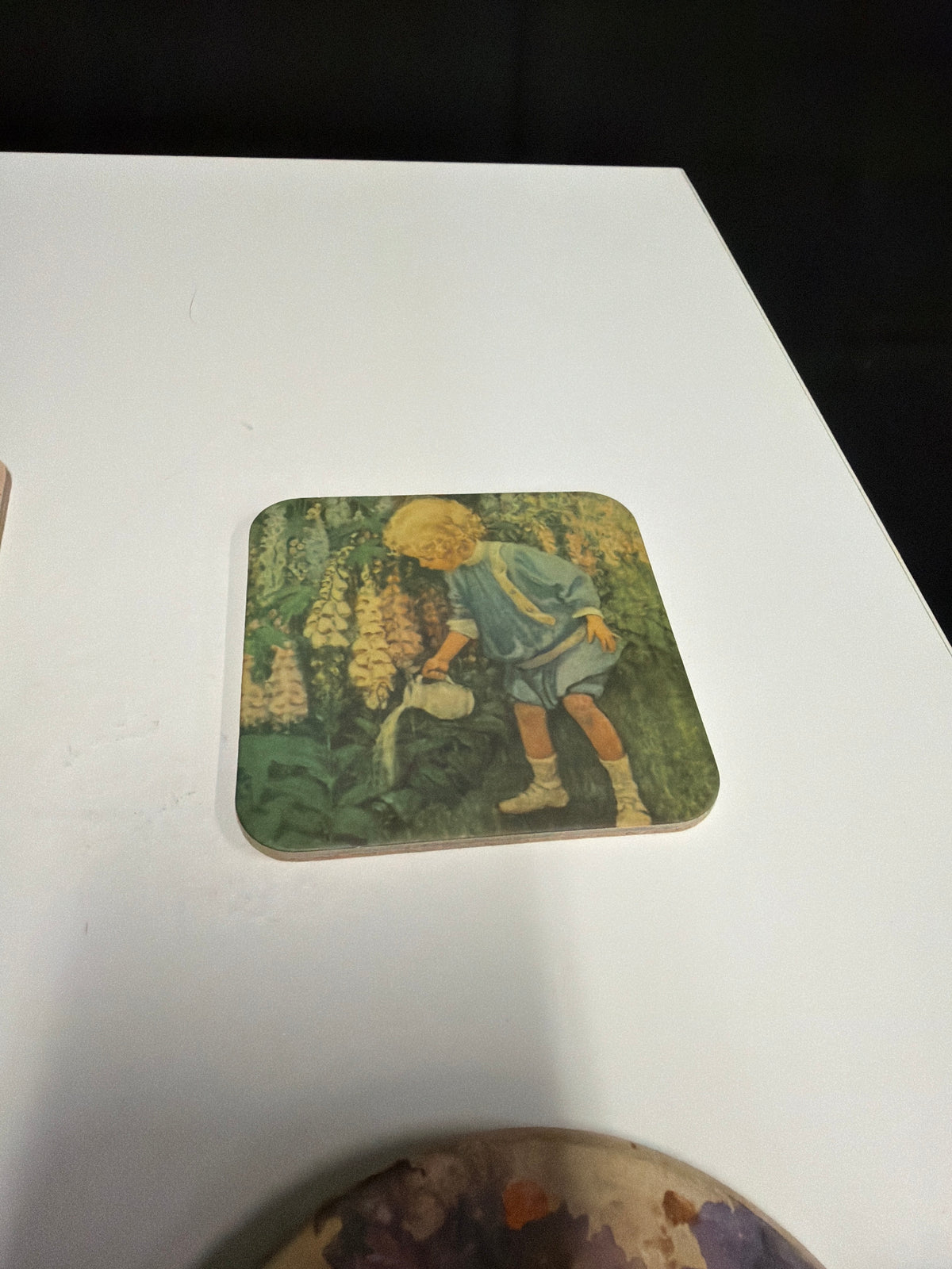 Set of Six Vintage Style Art Print Coasters