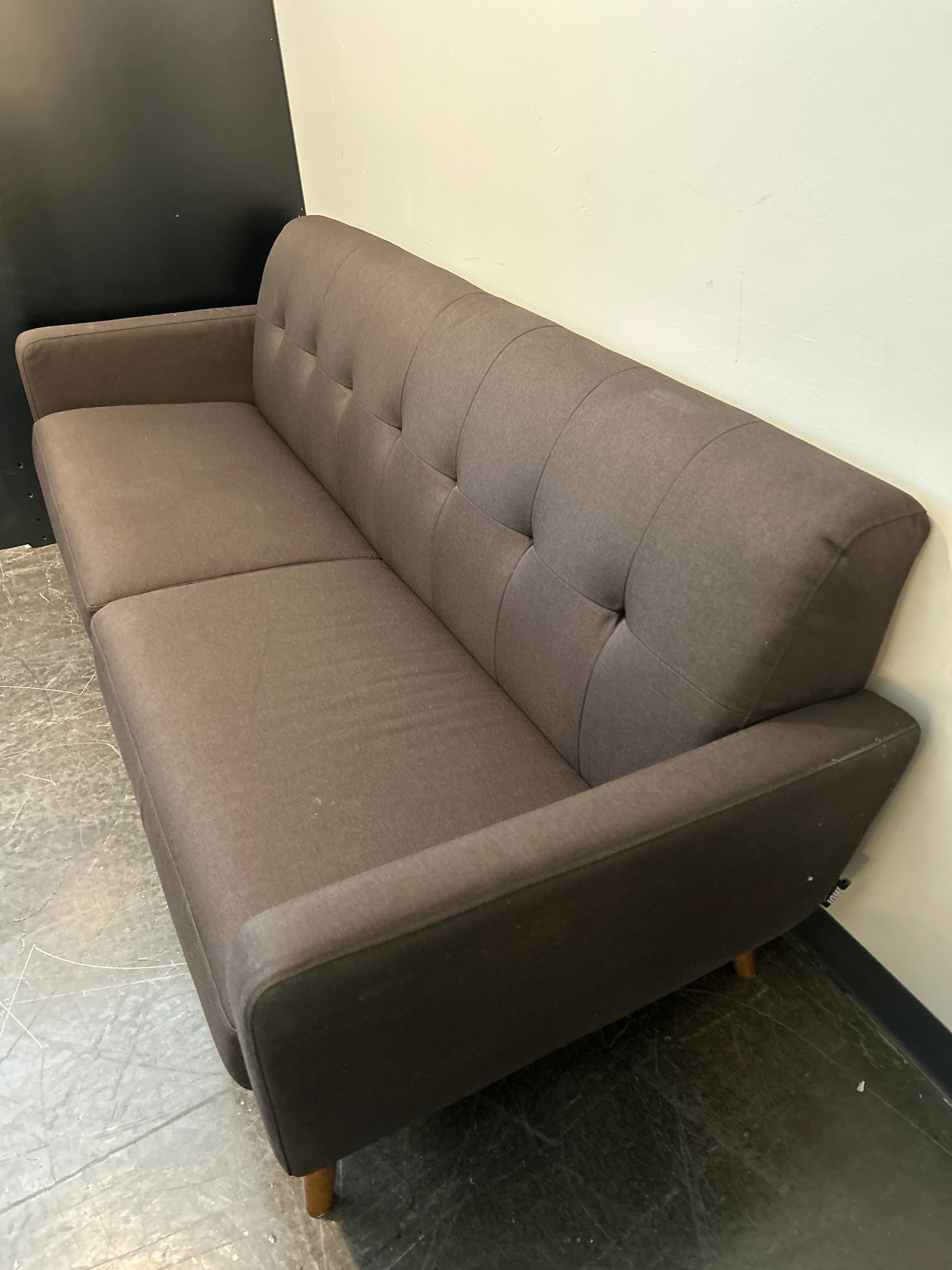 Mør Dark Brown Mid-Century Sofa