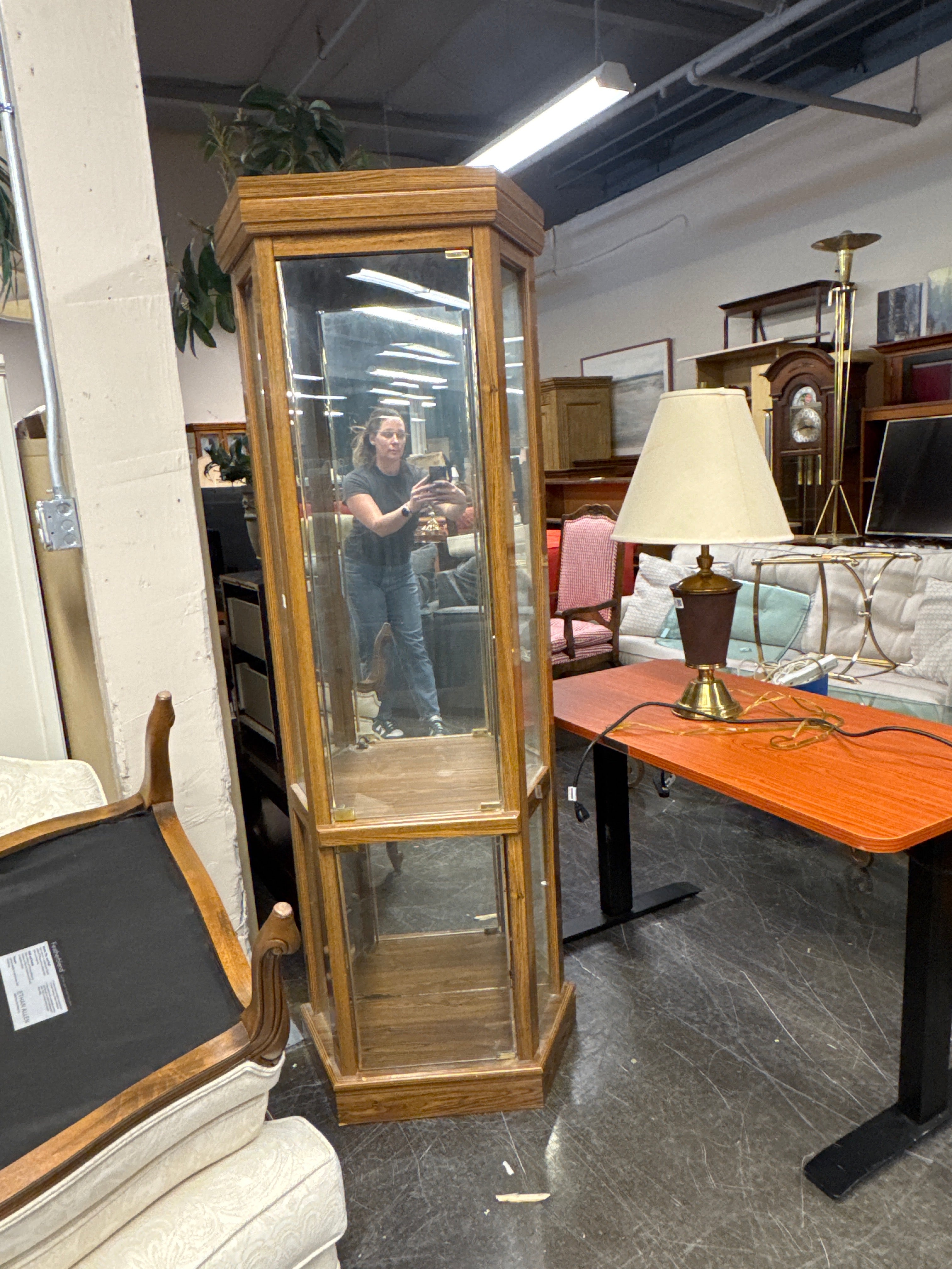Hexagon Curio Cabinet