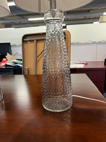 Clear Bubble Glass Lamp