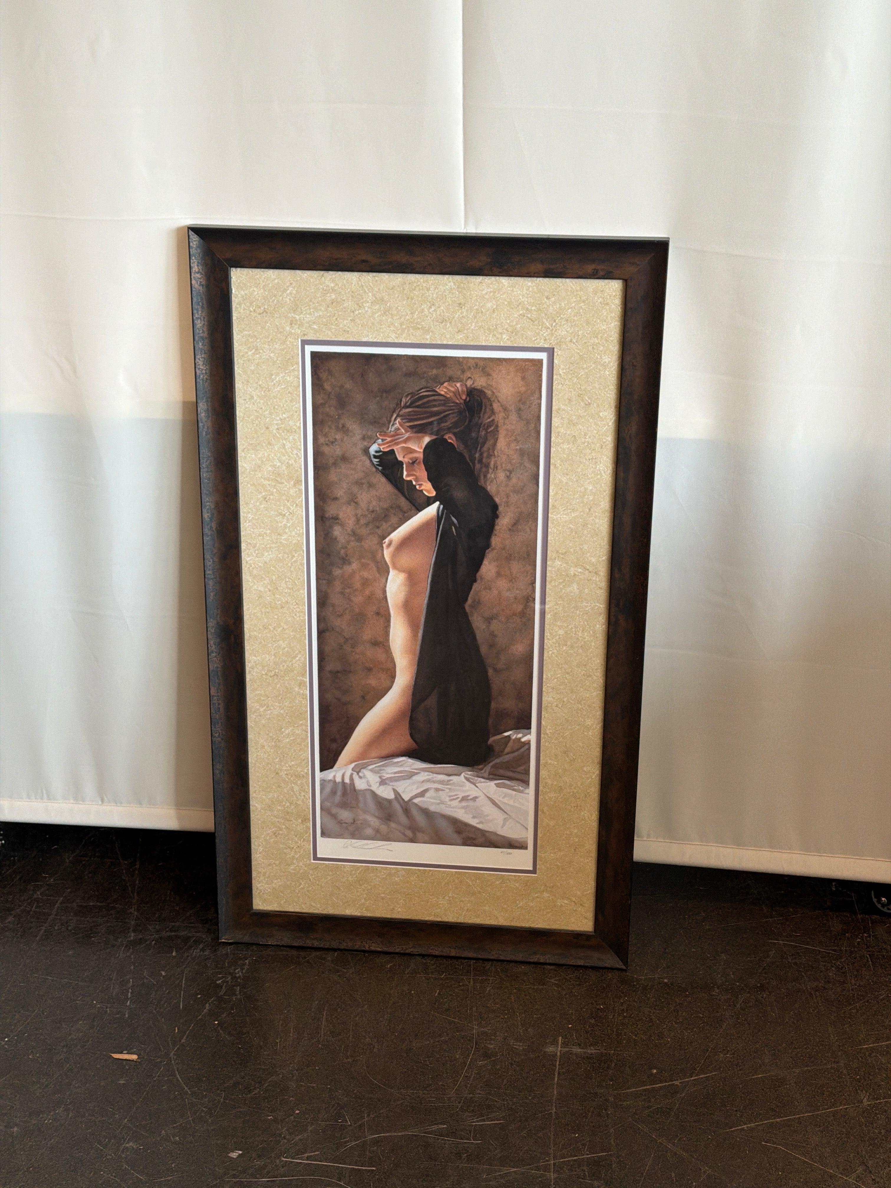 Steve Hanks Contemporary Framed Art Print Draped Female Figure