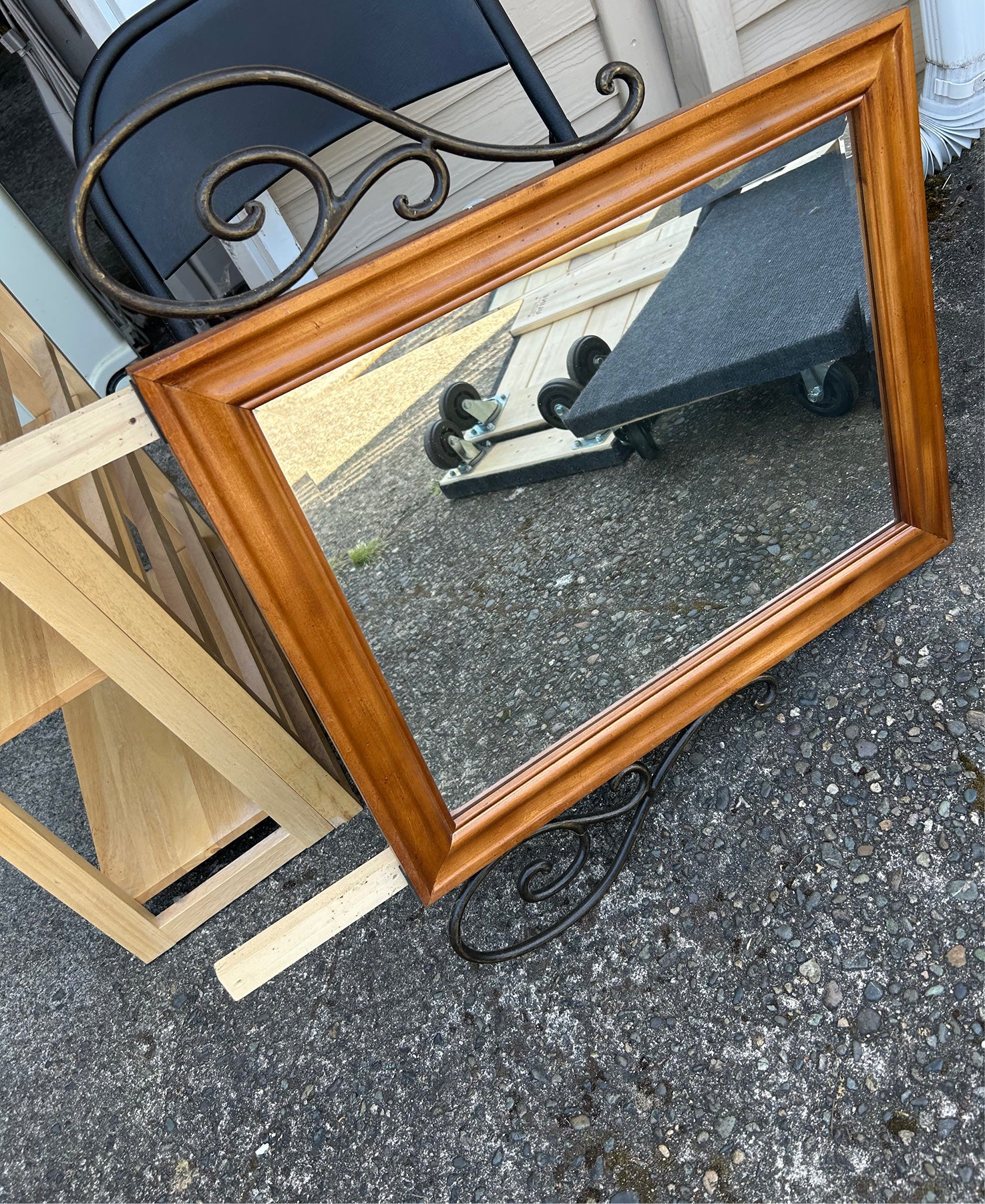 Maple Vanity with Mirror