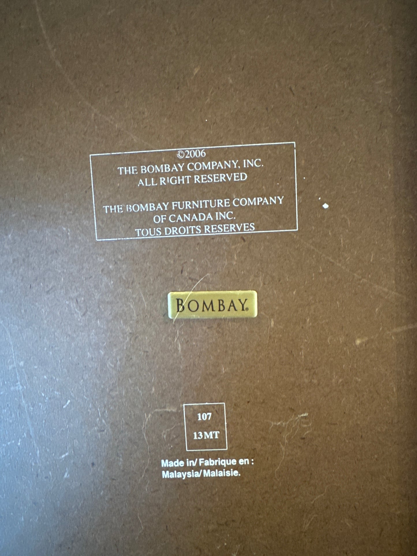 Bombay Company, Mahogany Side Table