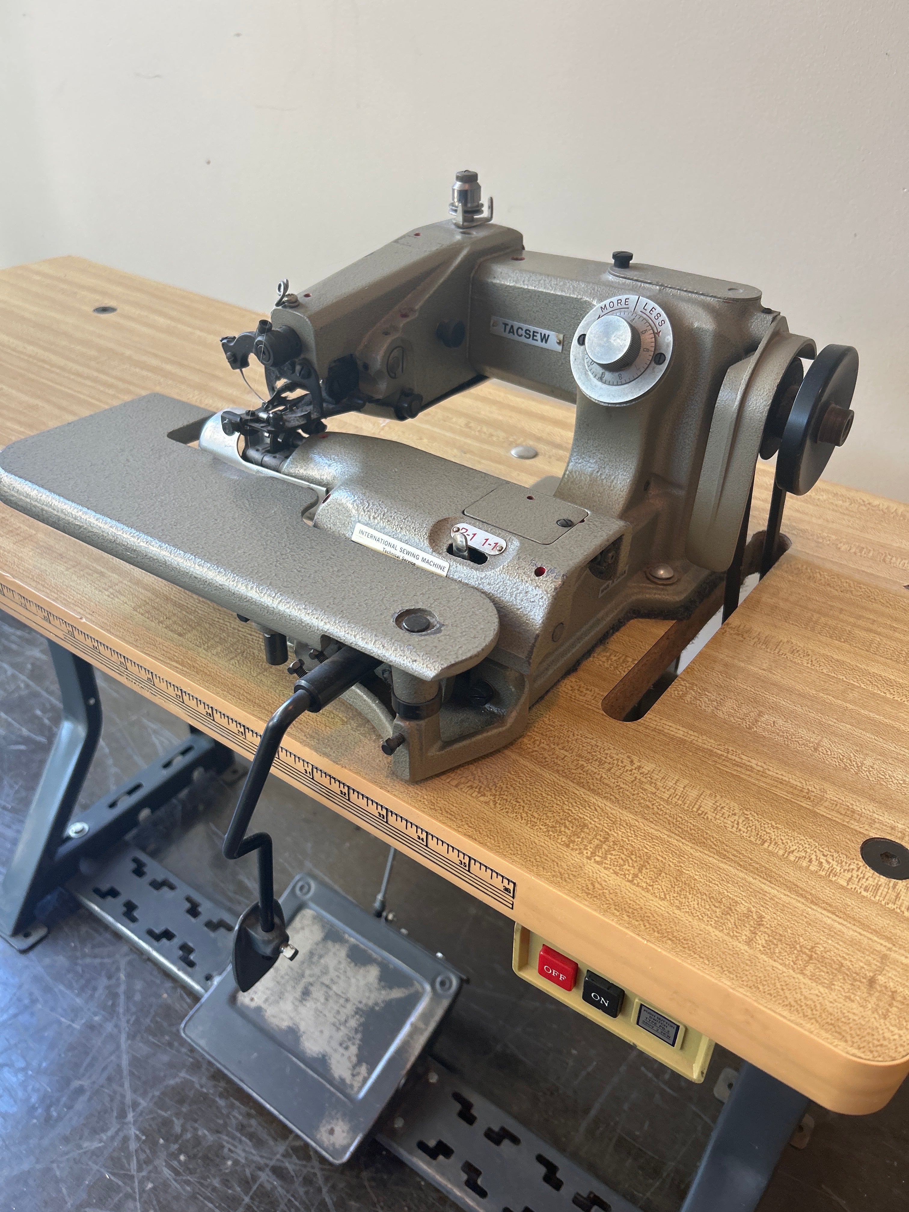 Tacsew Industrial Automatic Table Sewing Machine, Made in Japan