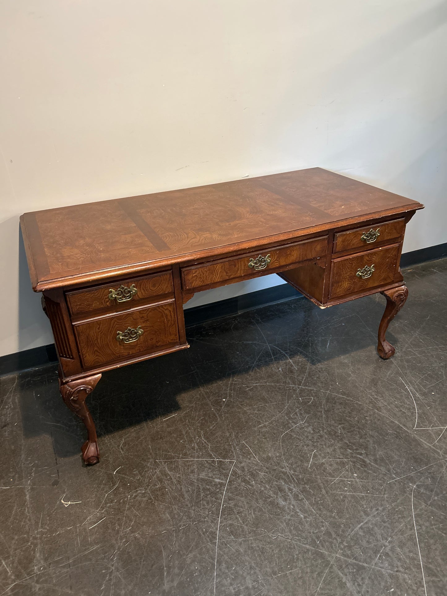 Rich Brown Wood Desk