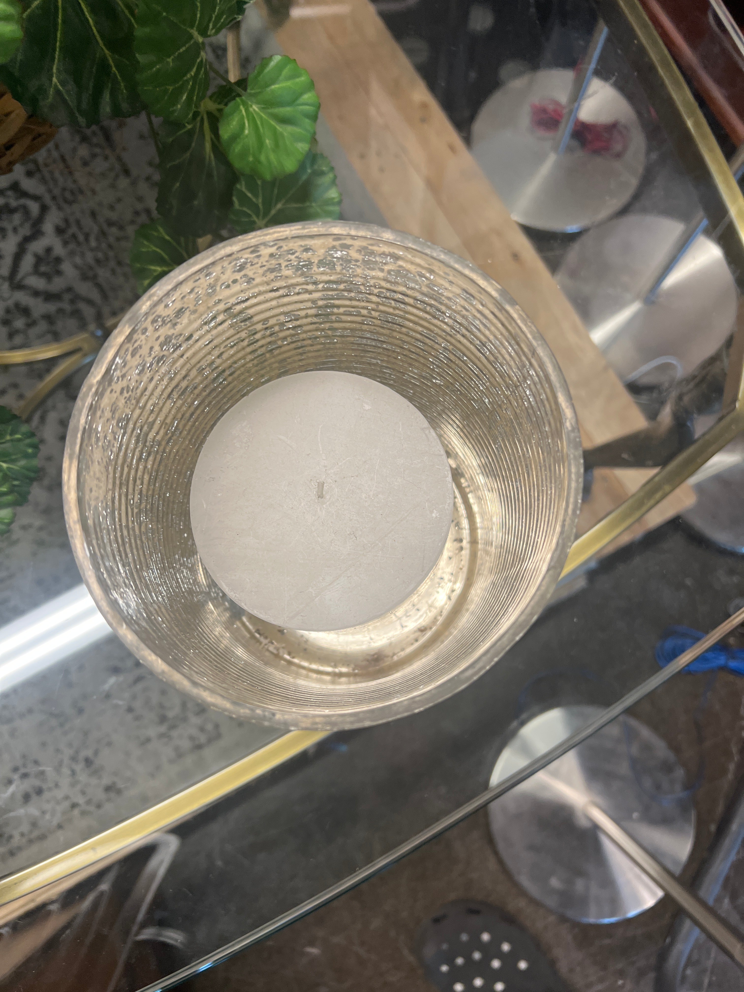 Glass Candle Holder
