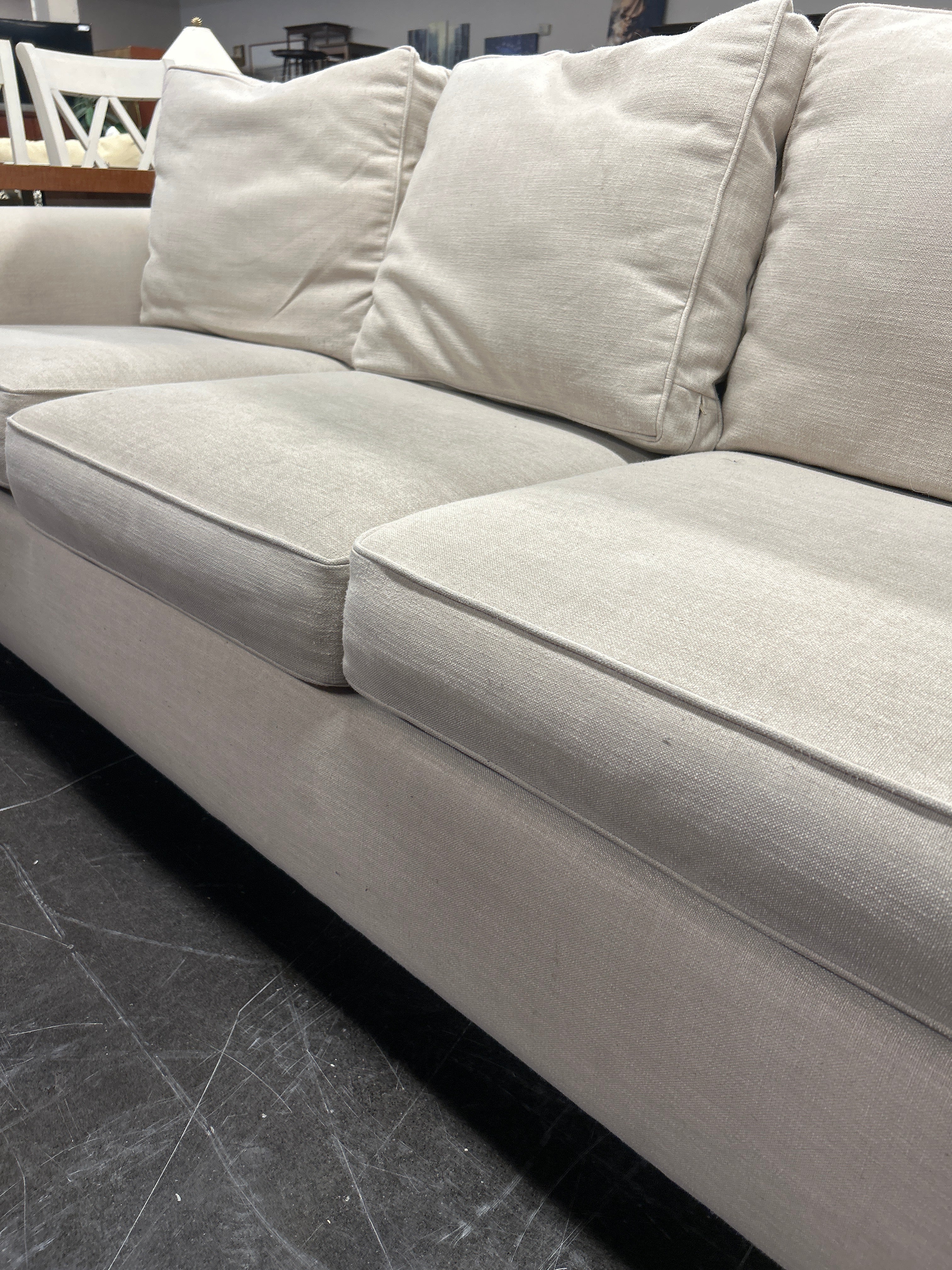 Cream Microfiber Couch