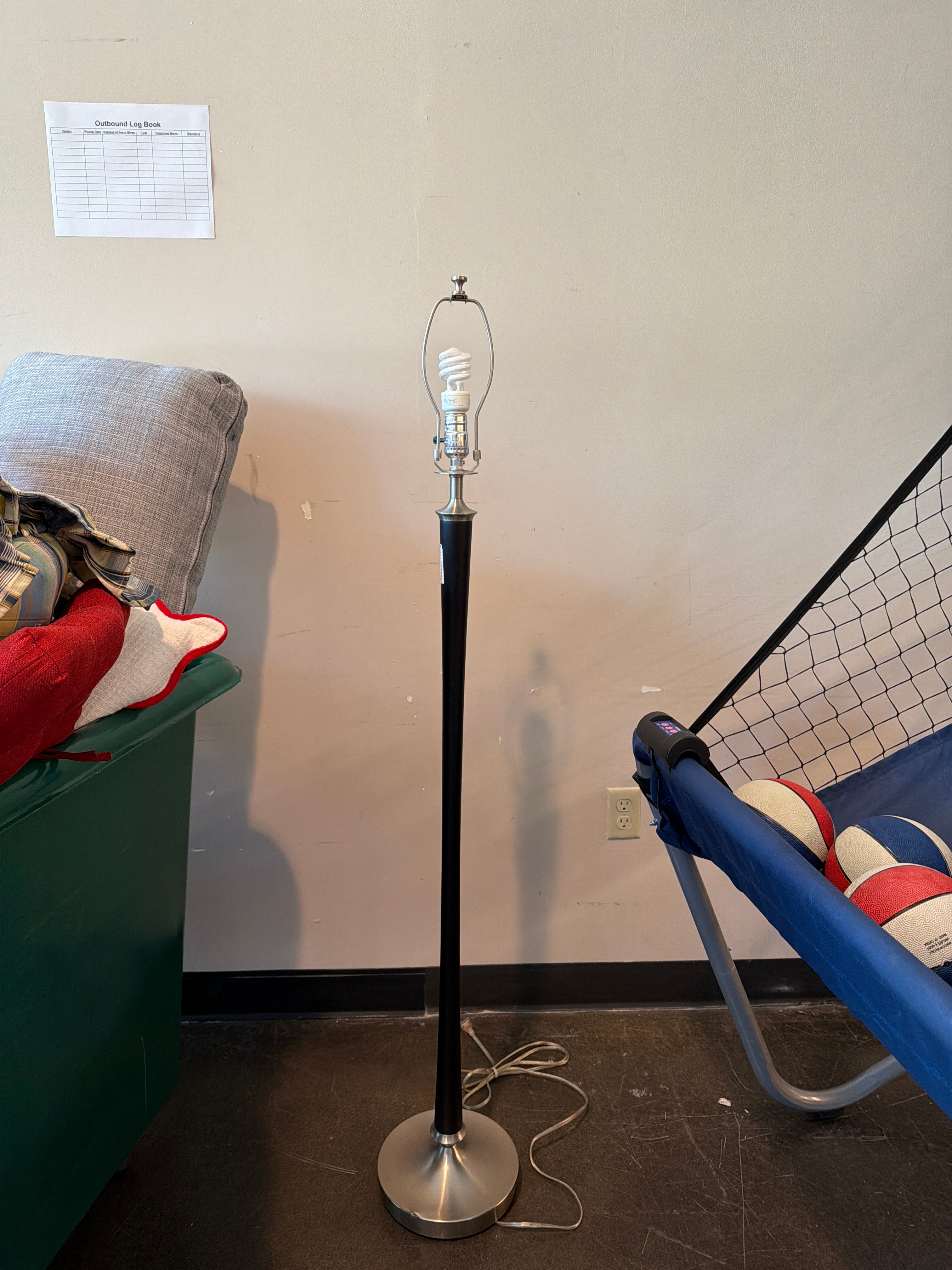 Sleek Black Floor Lamp