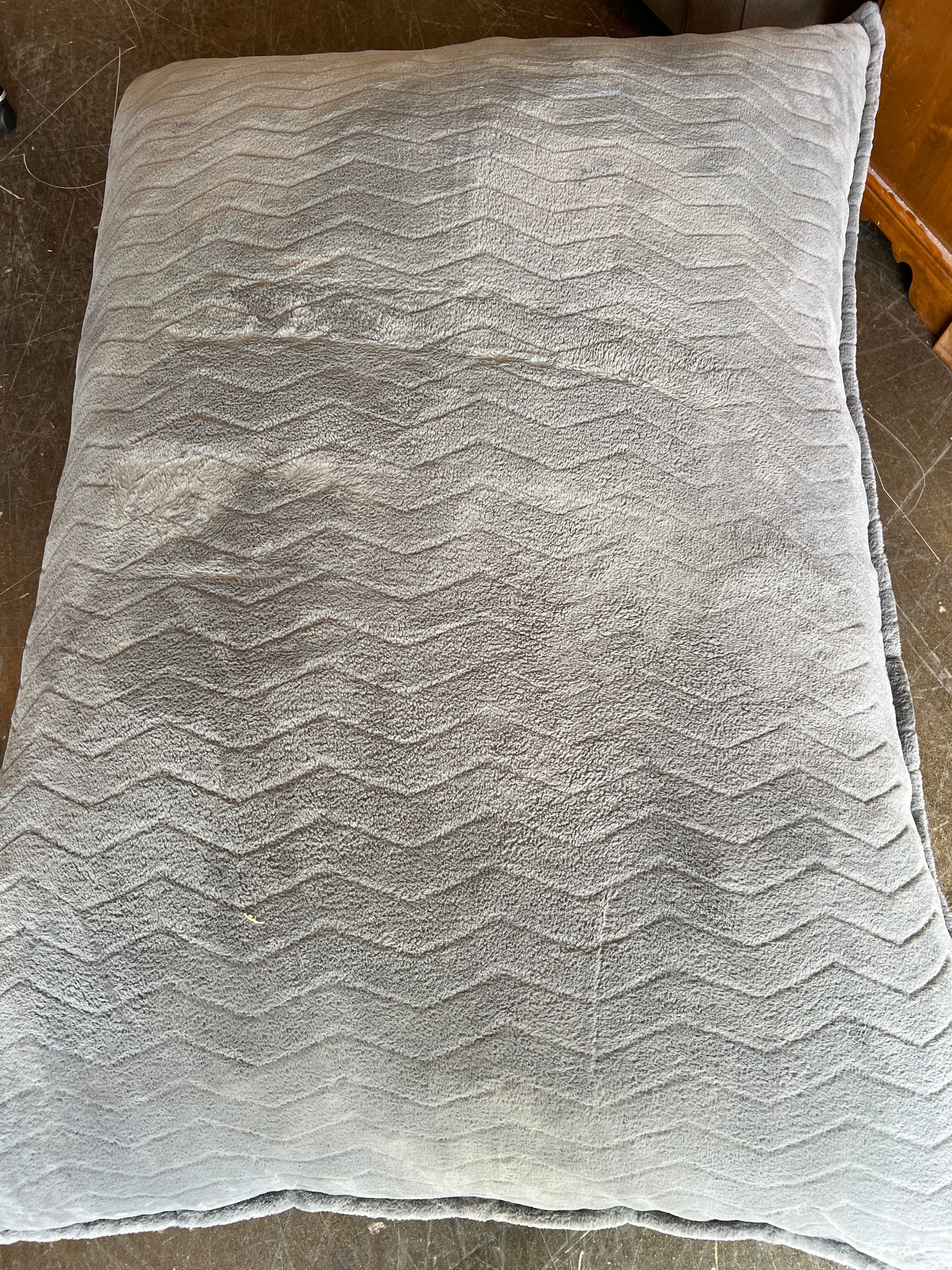 Large Gray Body Pillow